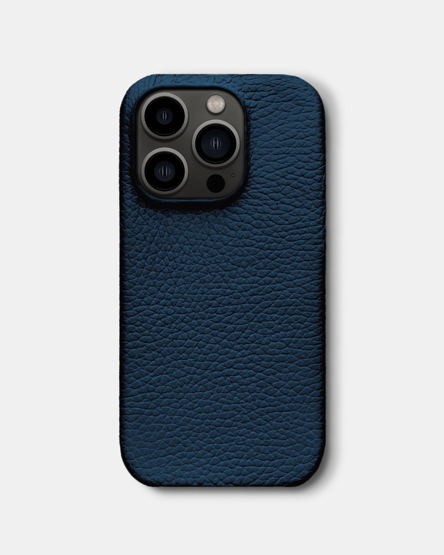 Navy Blue Leather Case for iPhone 13 Pro