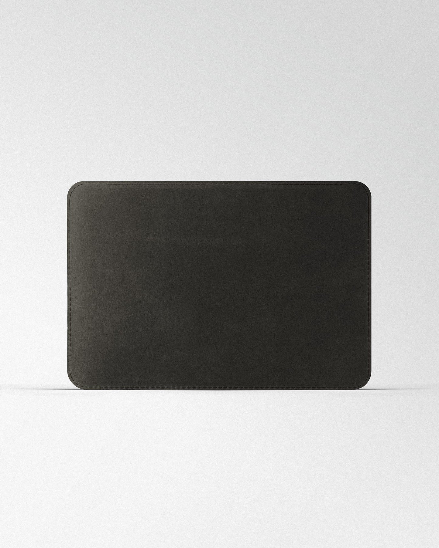 Minimalist MacBook Sleeve In Dark Brown Crazy Horse Leather