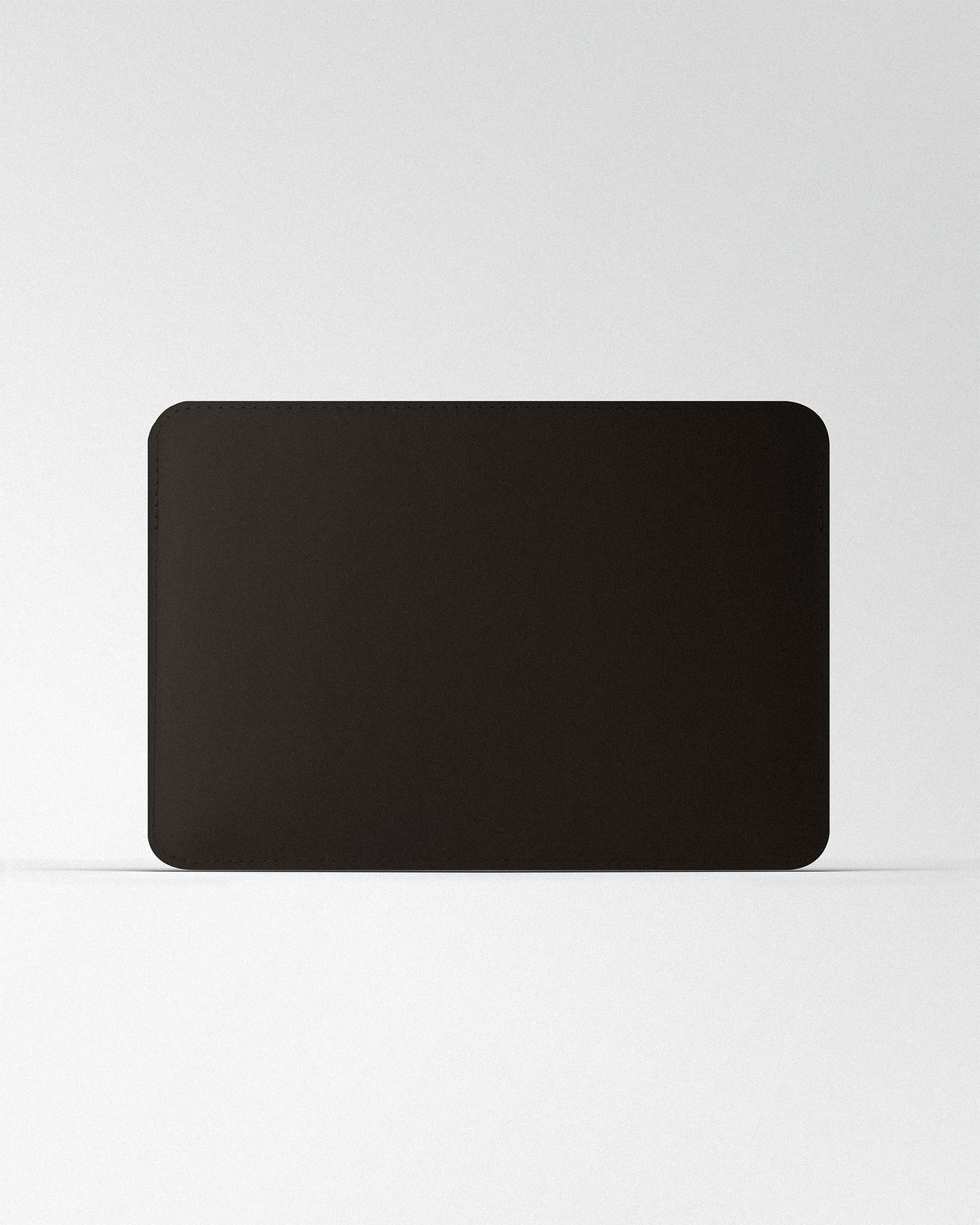 Minimalist MacBook Sleeve in Dark Brown Calfskin Leather