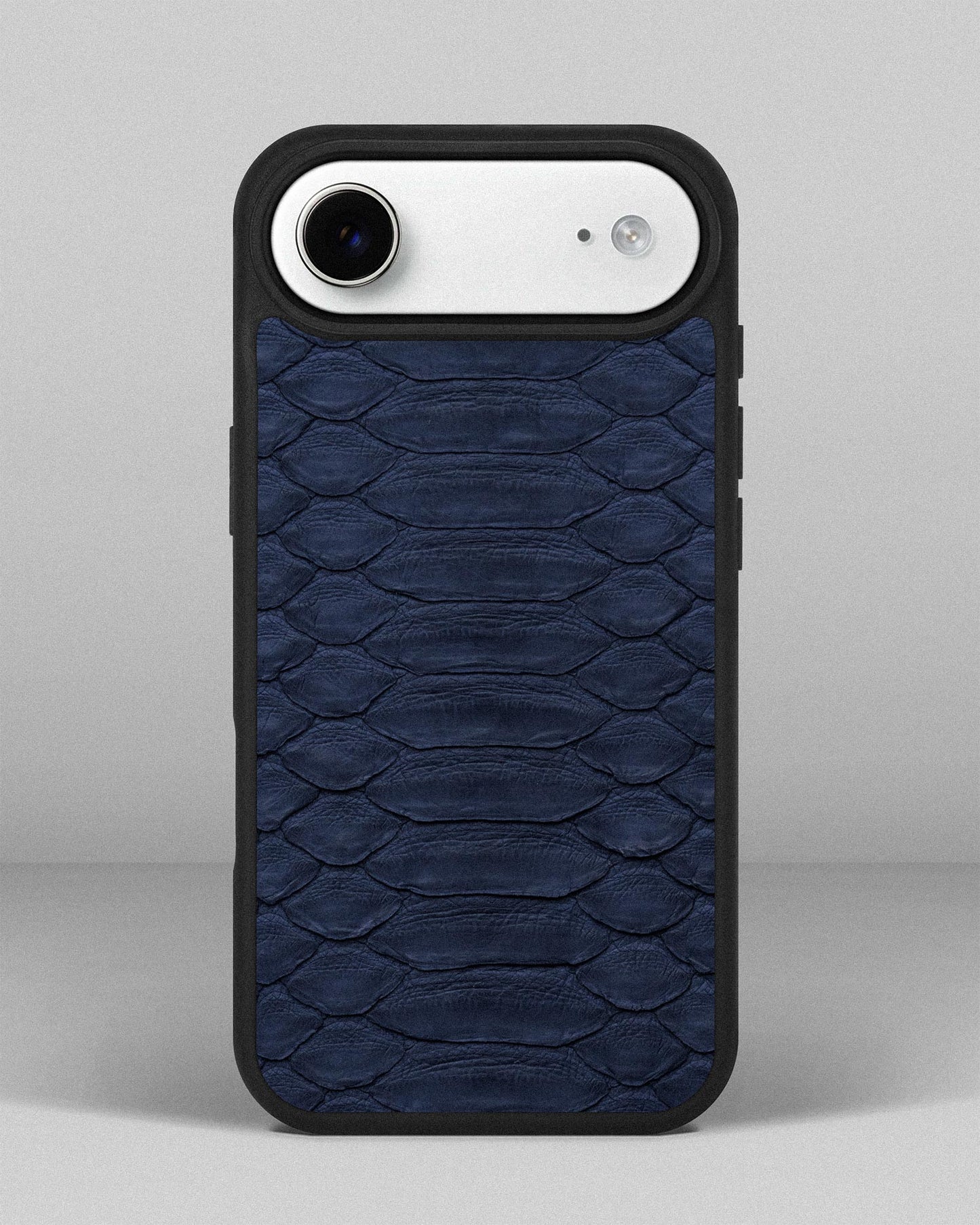 Шкіряний спортивний чохол Steel Blue Python для iPhone 16 Pro Max