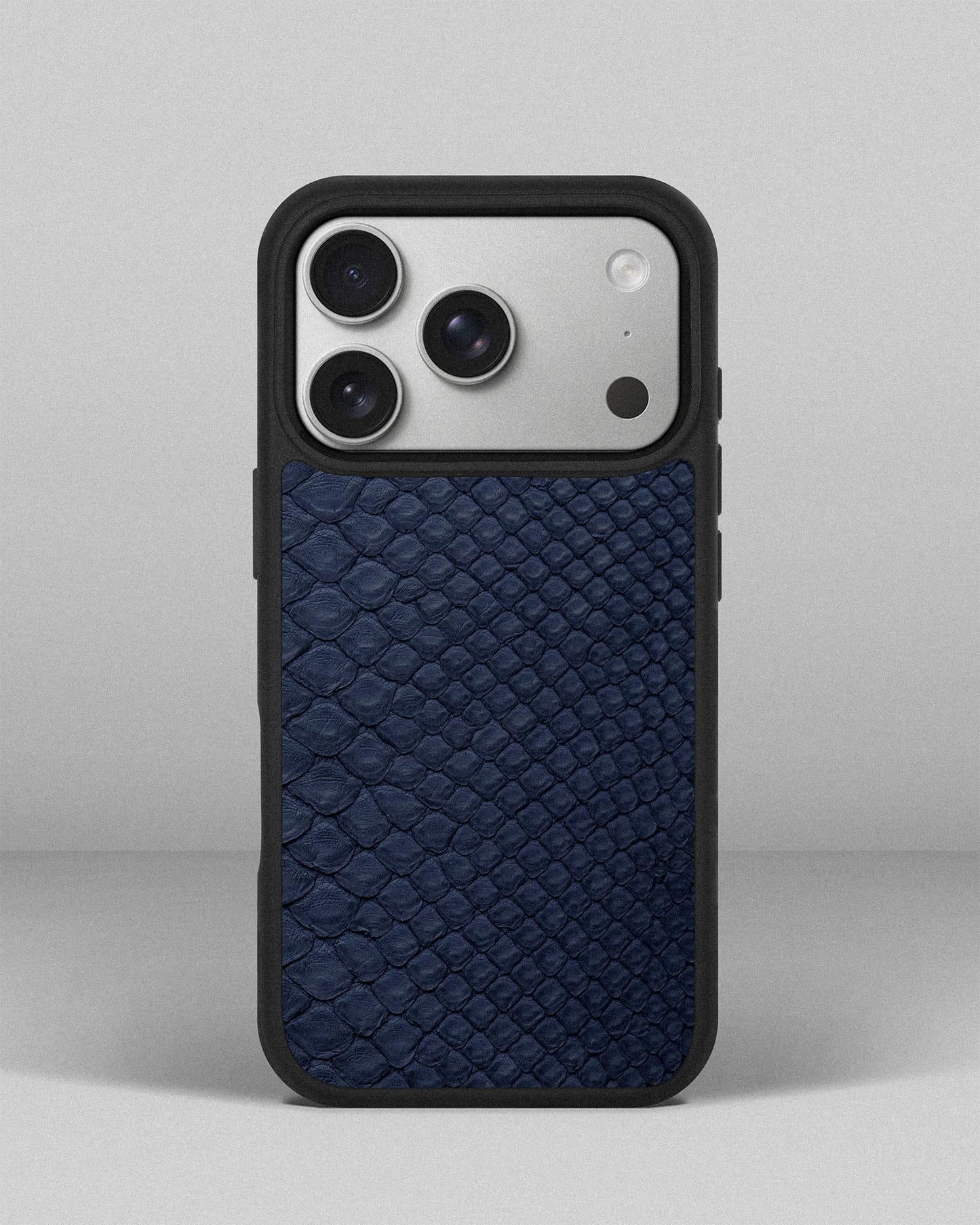 Steel Blue Python Skin Sport Case for iPhone 17 Pro