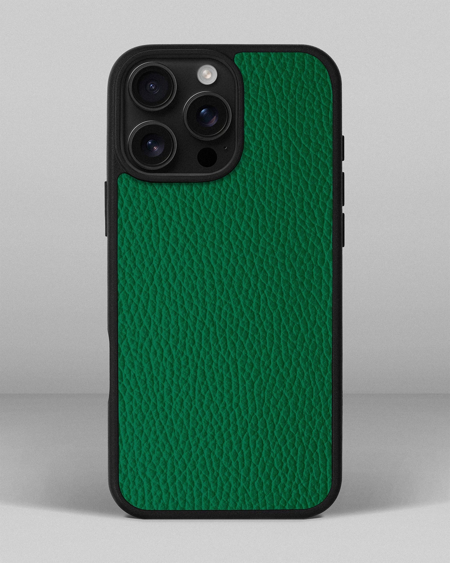 Green Leather Sport Case for iPhone 15 Pro Max
