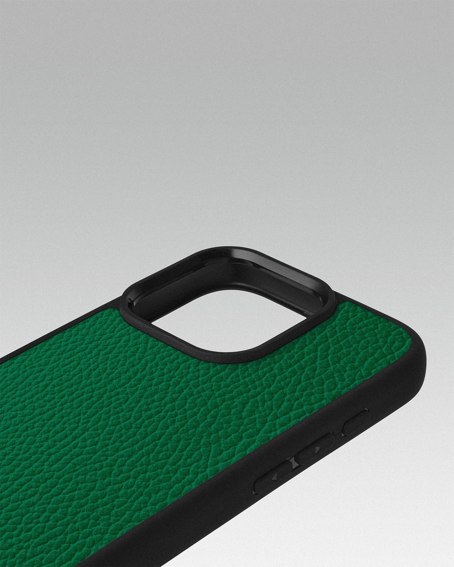 Green Leather Sport Case for iPhone 15 Pro Max