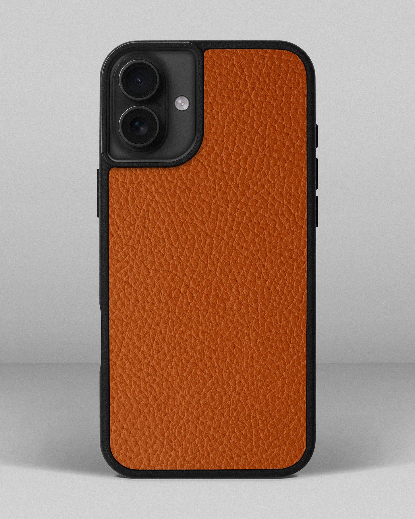 Orange Leather Sport Case for iPhone 15 Plus