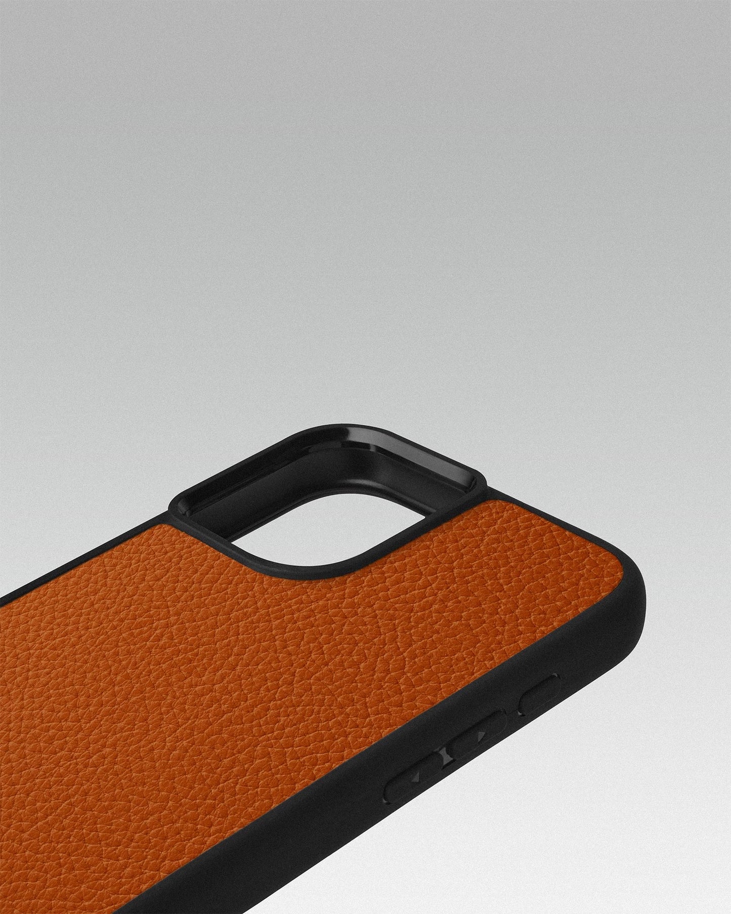 Orange Leather Sport Case for iPhone 15 Plus
