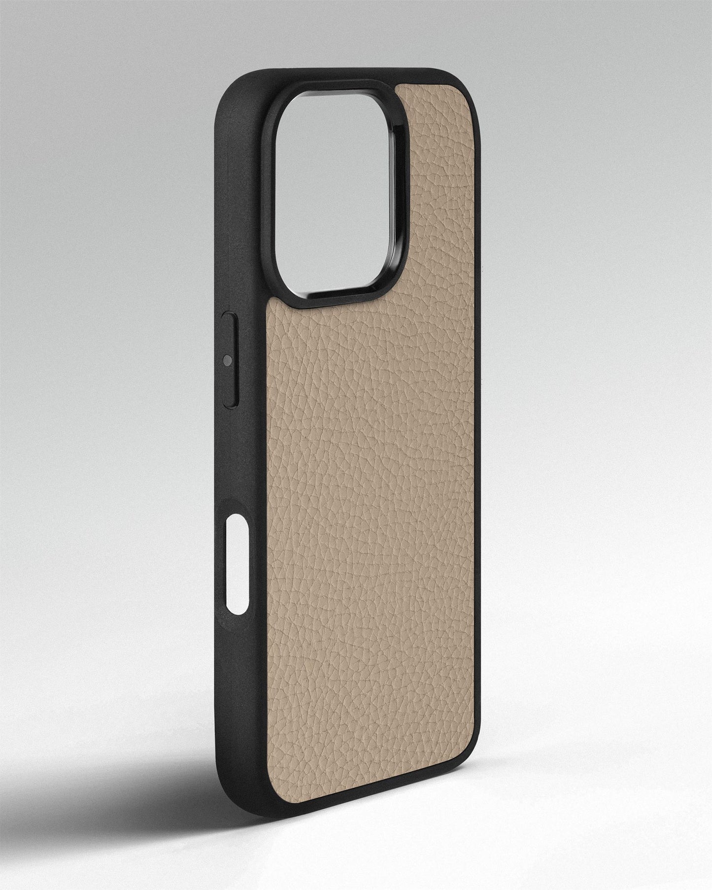 Beige Leather Sport Case for iPhone 15 Pro Max