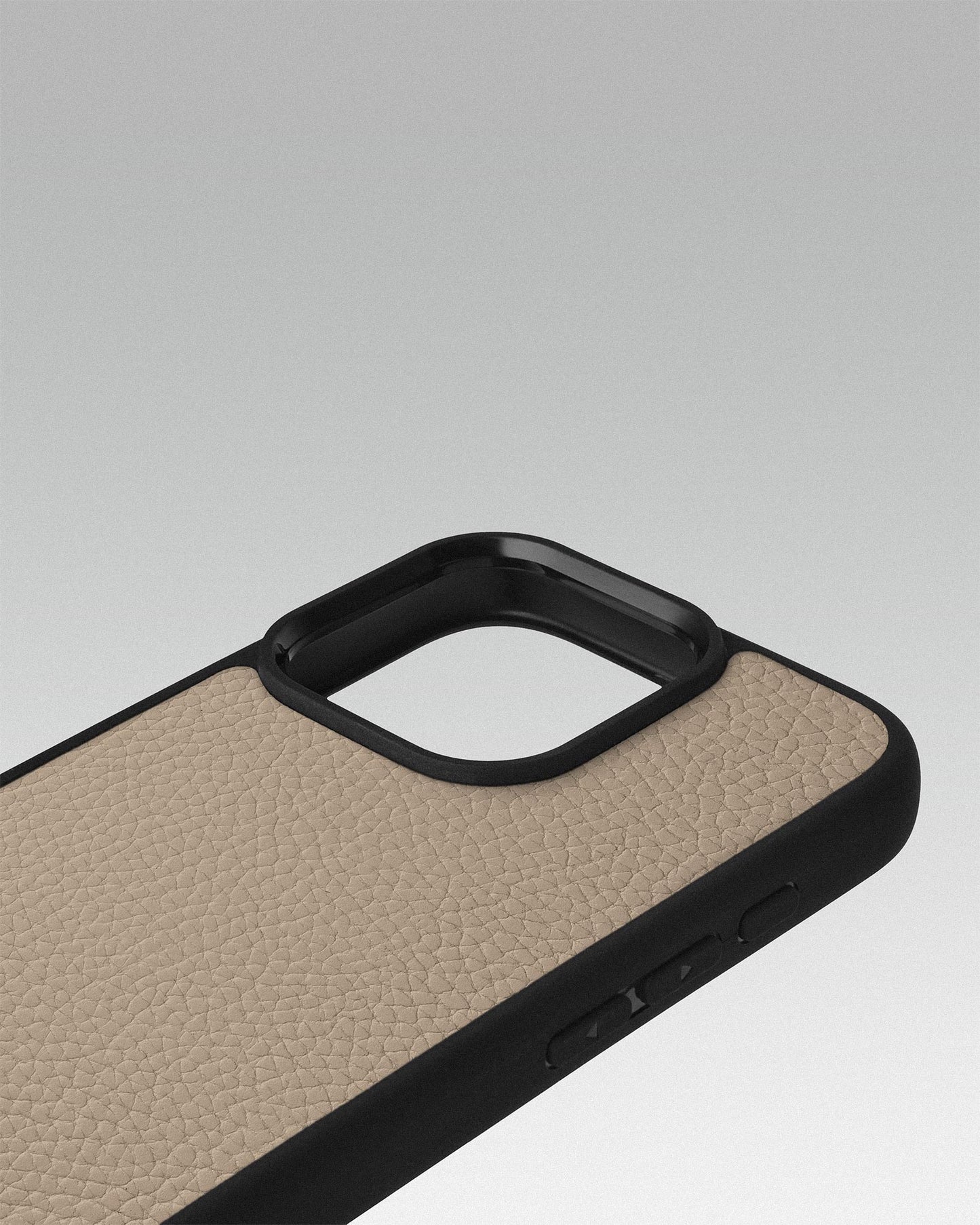 Beige Leather Sport Case for iPhone 15 Pro Max