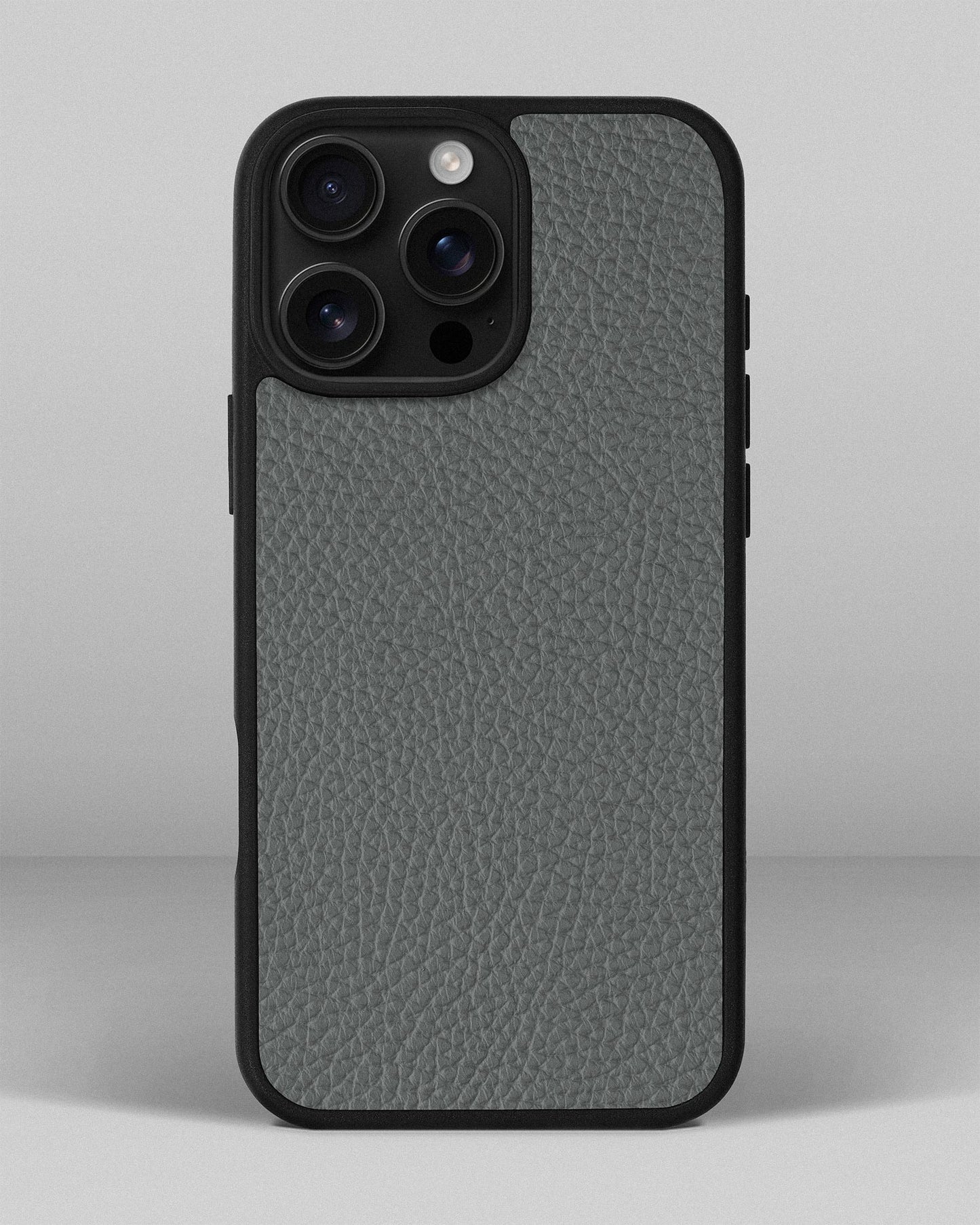 Grey Leather Sport Case for iPhone 15 Pro Max