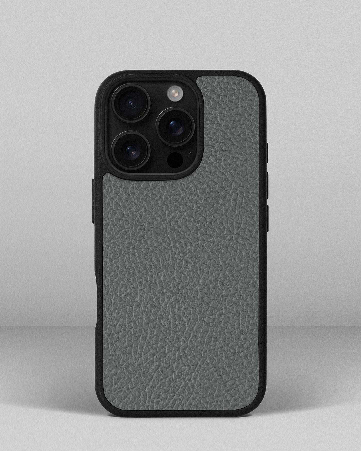 Grey Leather Sport Case for iPhone 14 Pro