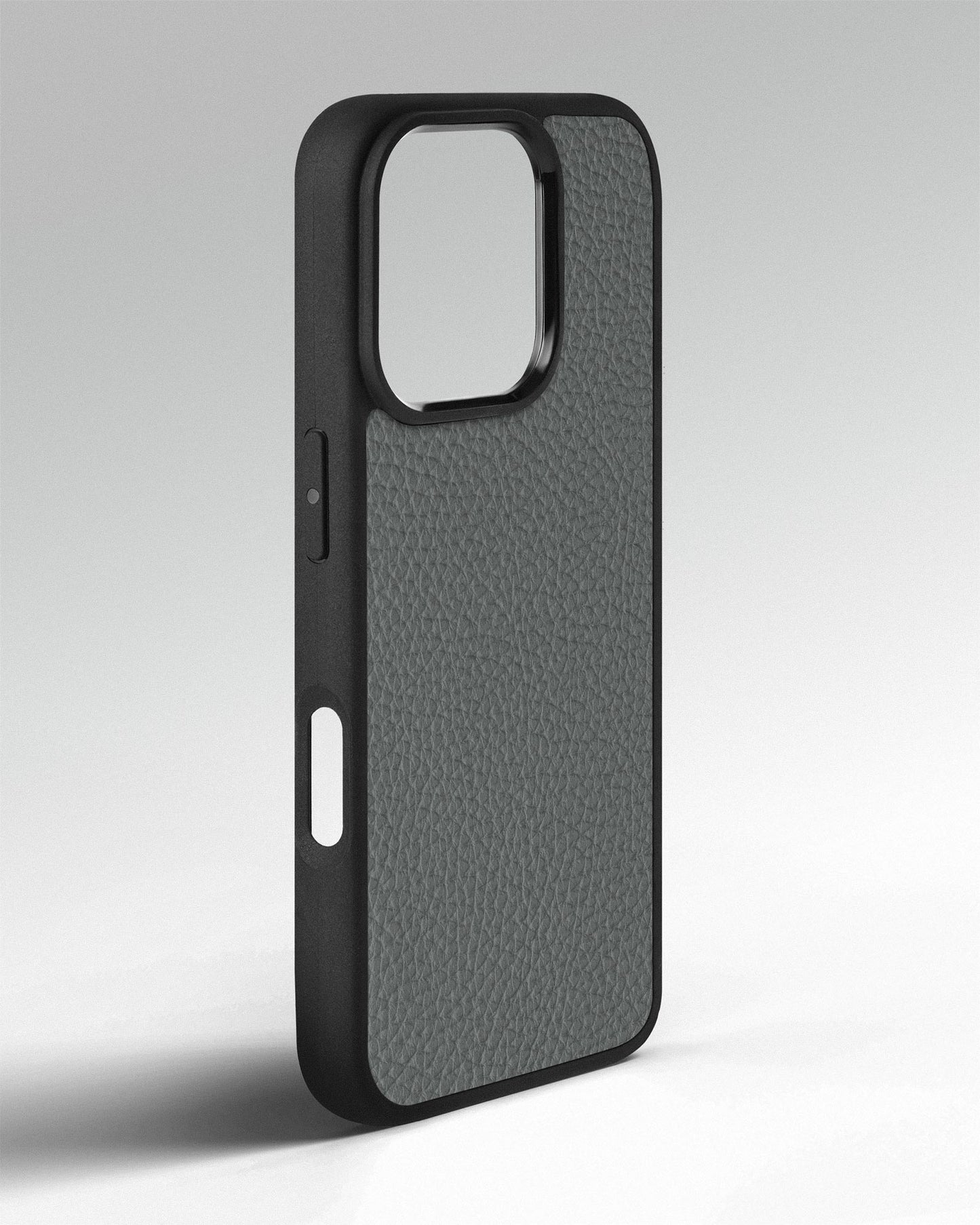 Grey Leather Sport Case for iPhone 15 Pro Max