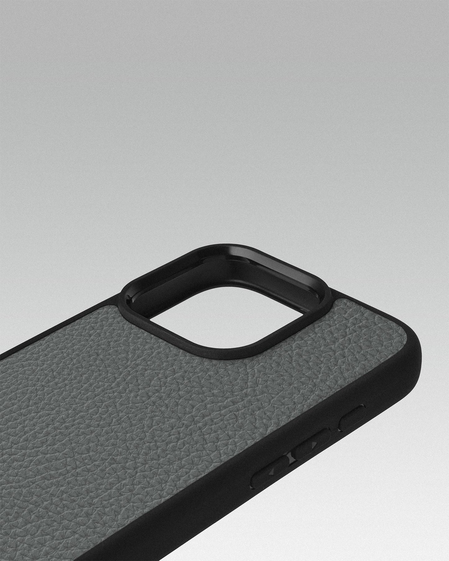 Grey Leather Sport Case for iPhone 15 Pro Max