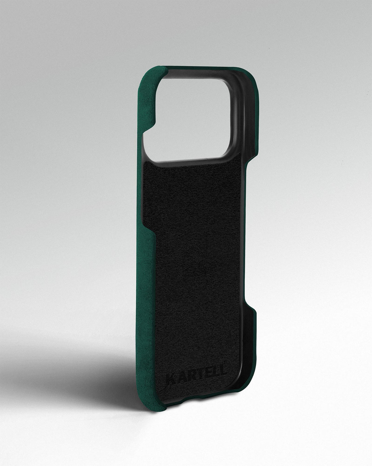Green Alcantara Case for iPhone 18 Pro