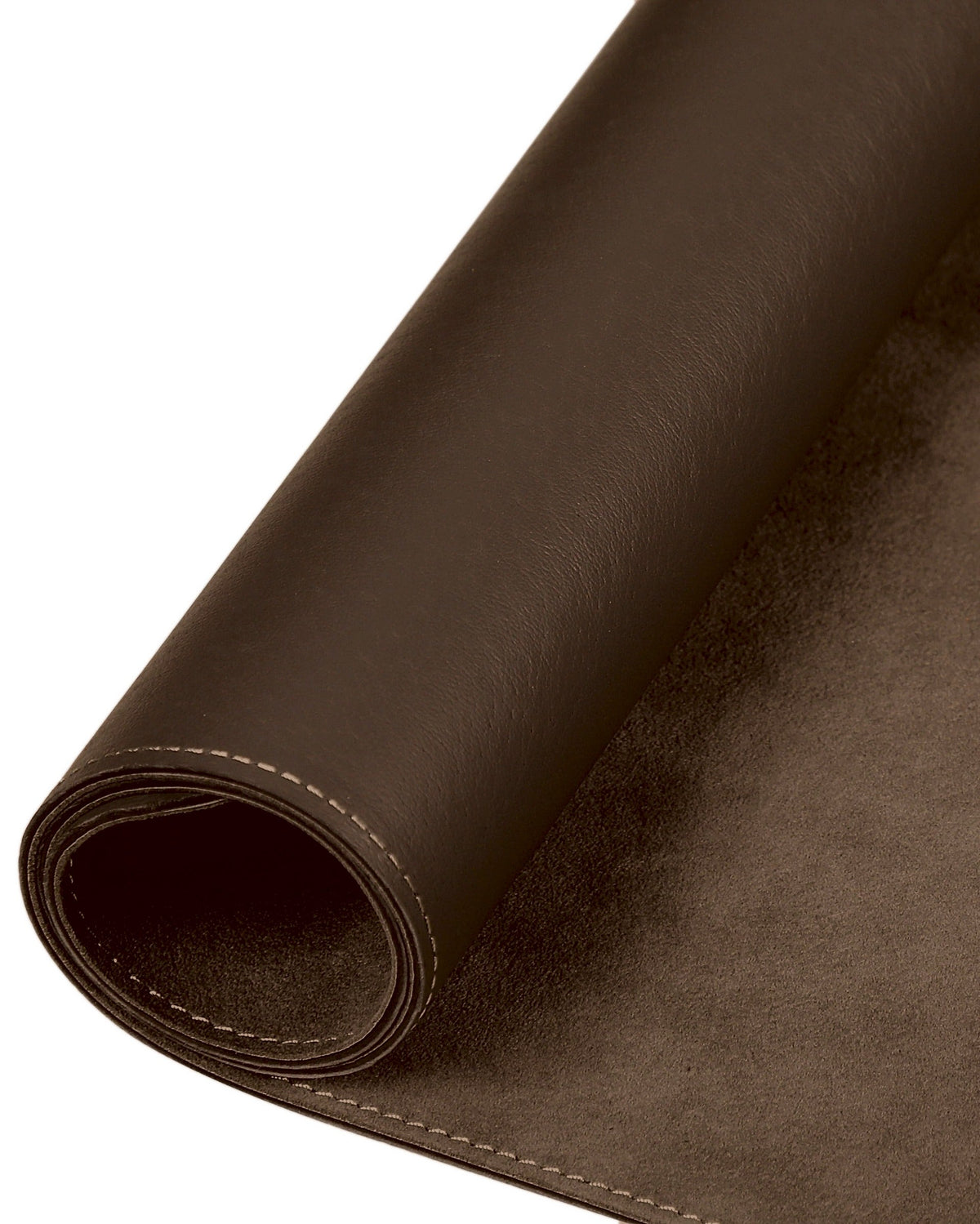 Dark Brown Alcantara Leather Desk Pad