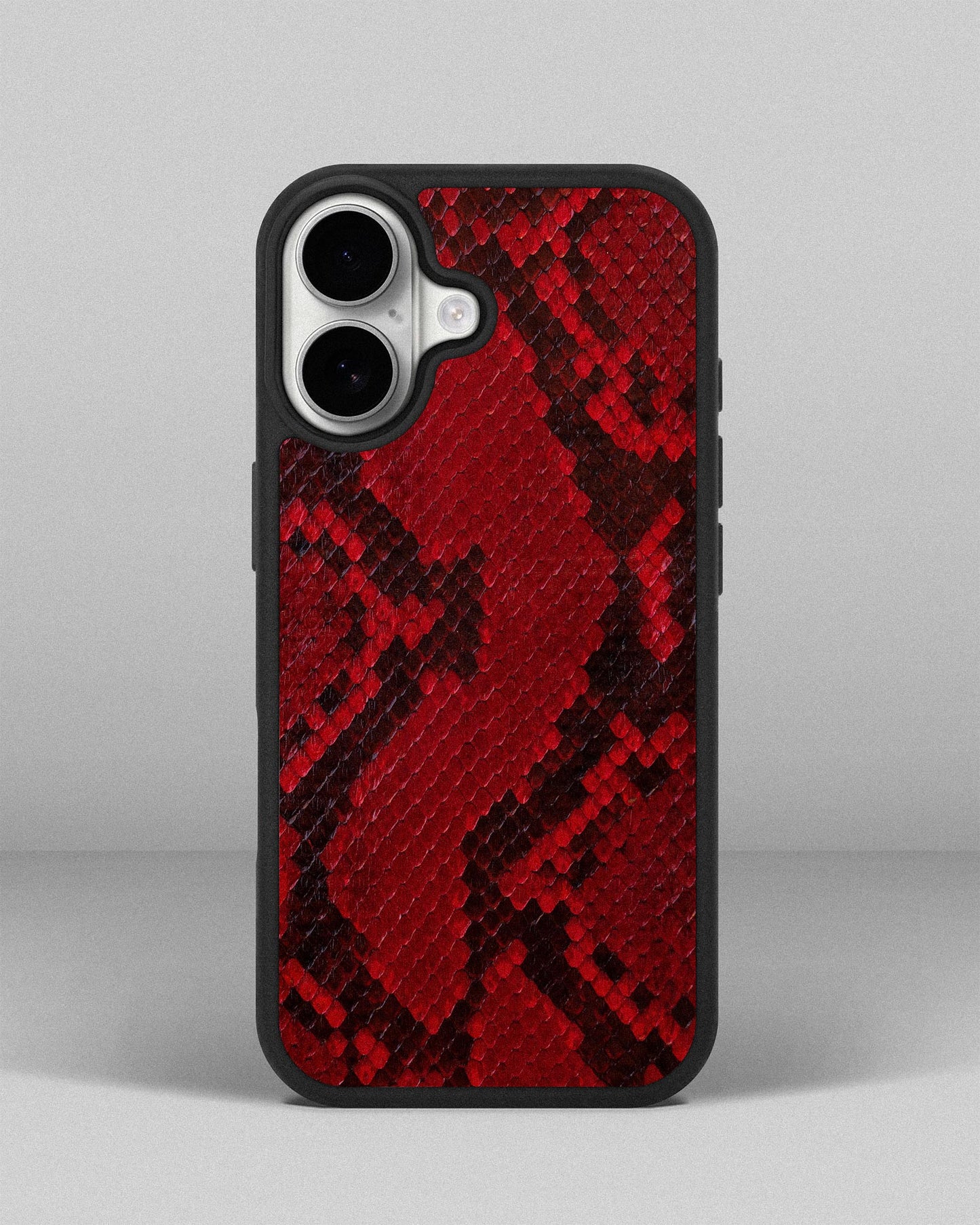 Red Python Skin Sport Case for iPhone 17