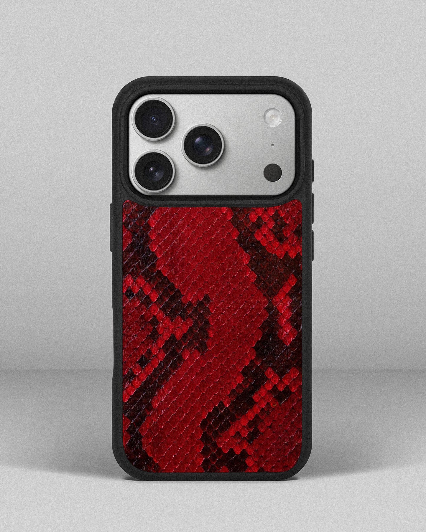Red Python Skin Sport Case for iPhone 17 Pro