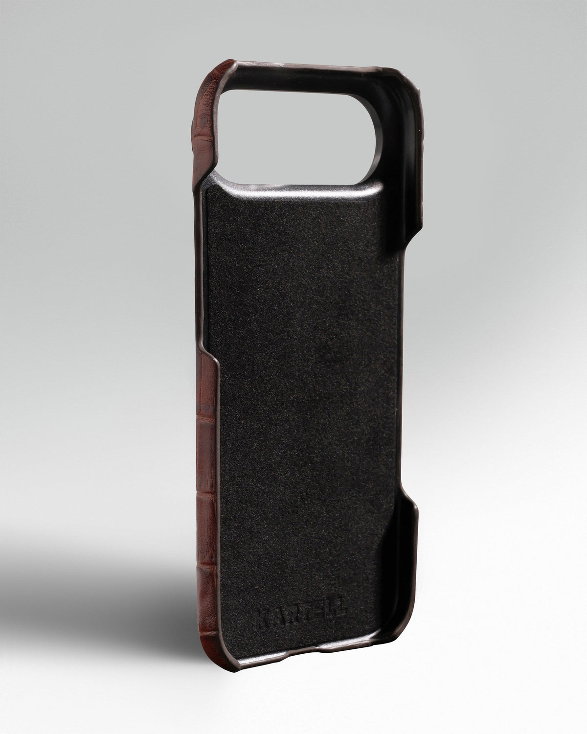 Red Crocodile-Embossed Leather Full-Wrap Case for iPhone 17 Air
