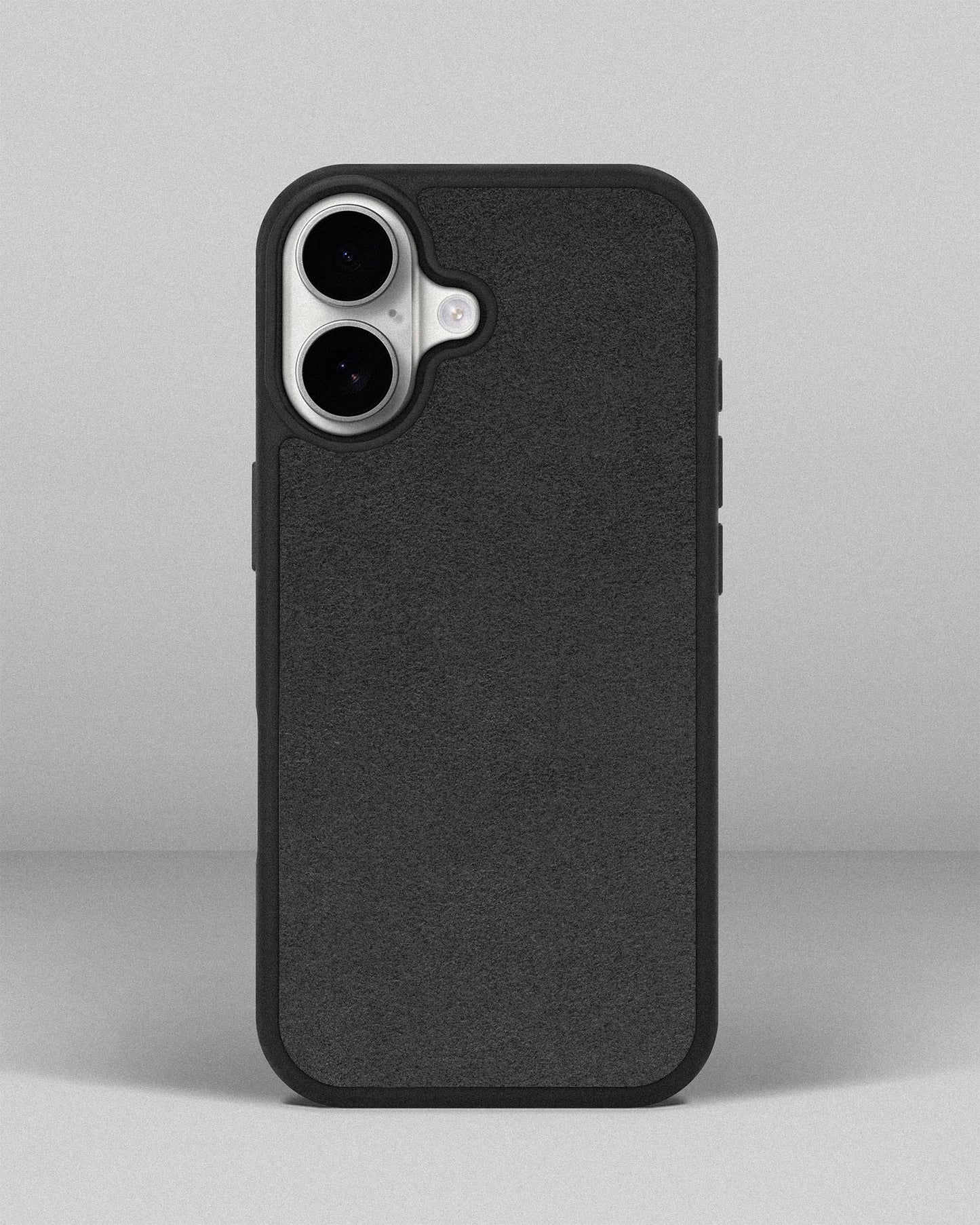 Grey Alcantara Sport Case for iPhone 17