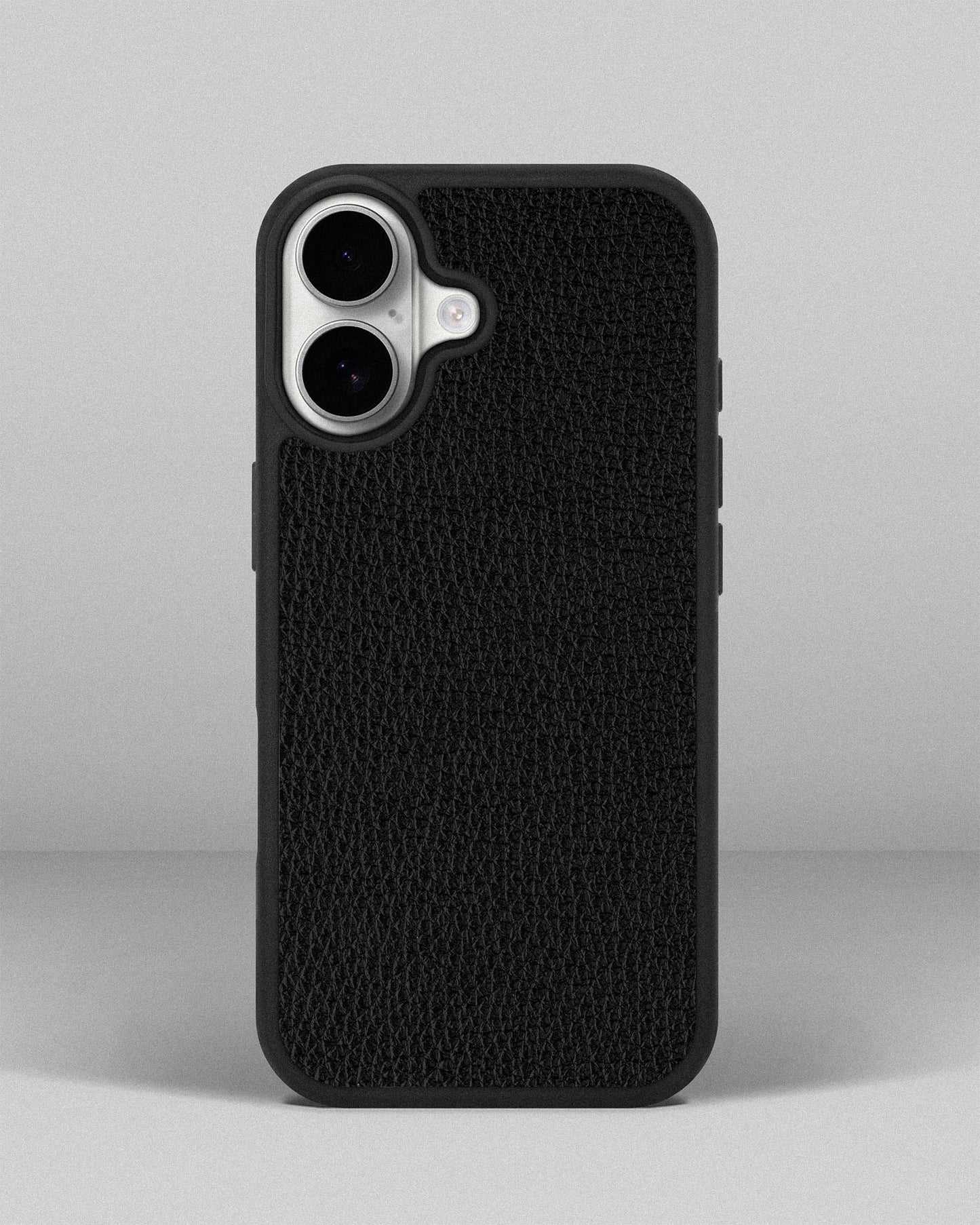 Black Leather Sport Case for iPhone 17