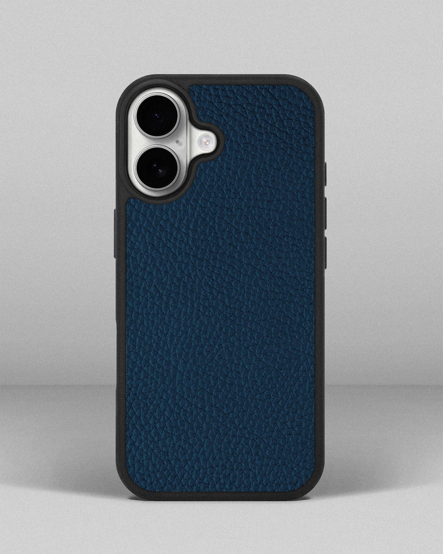 Navy Blue Leather Sport Case for iPhone 17