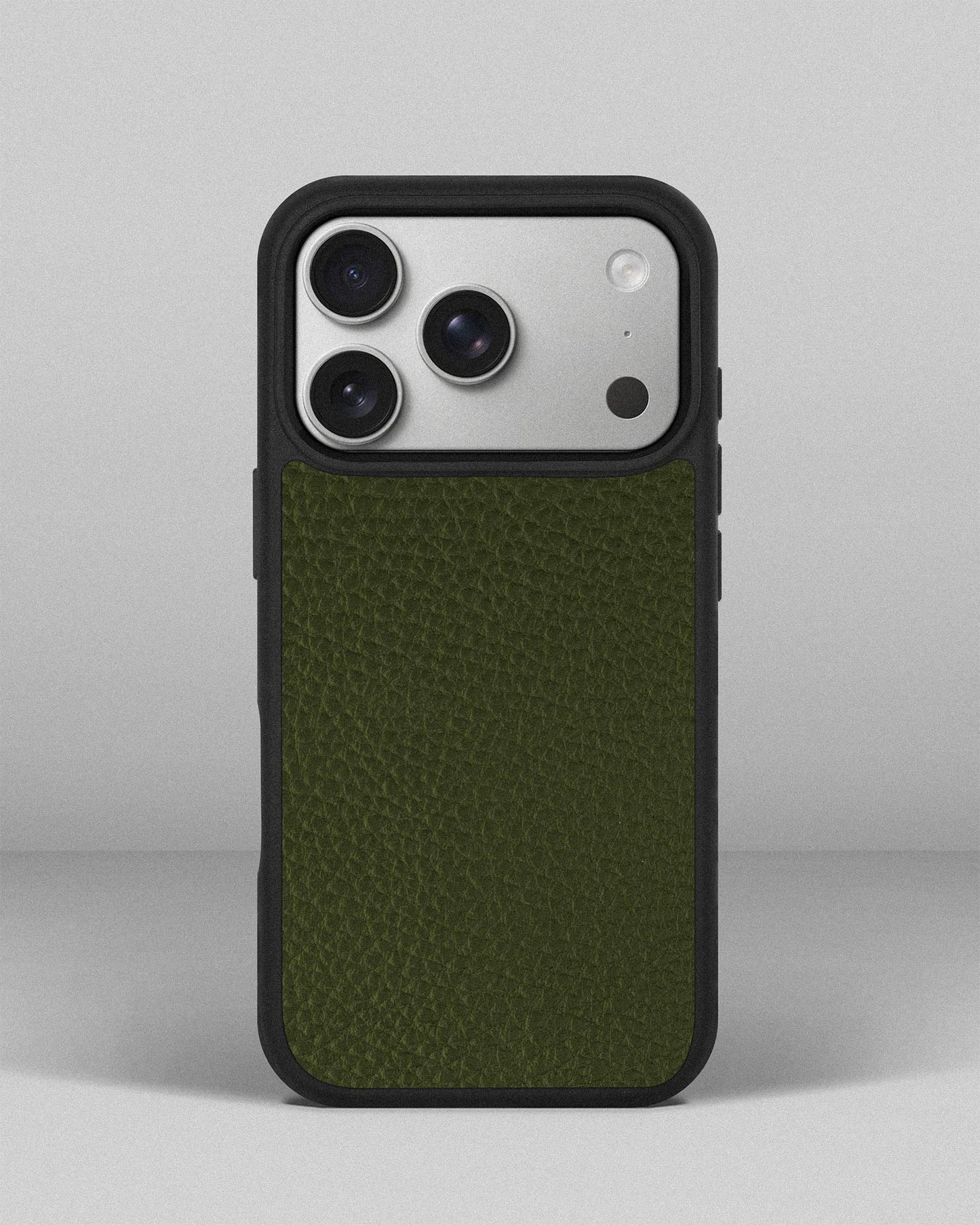 Dark Green Leather Sport Case for iPhone 17 Pro