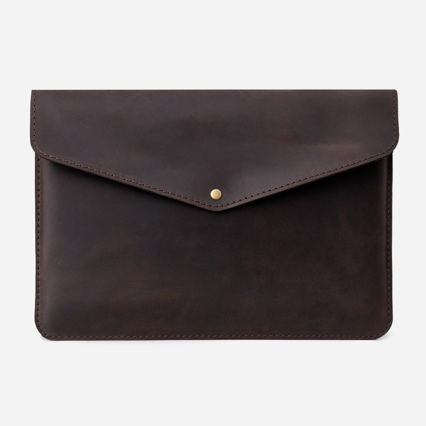Black Crazy Horse Leather MacBook 15 Pro Case