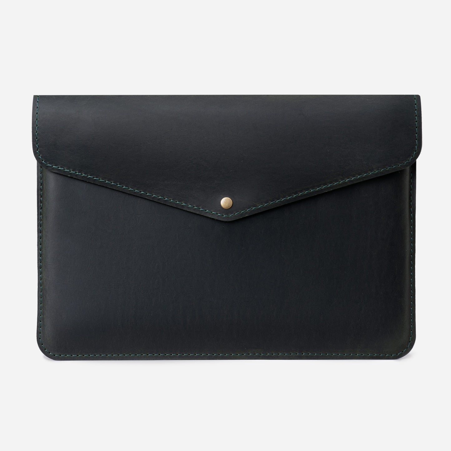 Dark Green Crazy Horse Leather MacBook 14 Pro Case