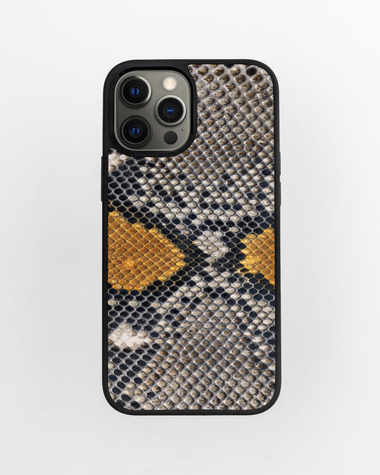 Сіро-жовтий спортивний чохол Python Skin для iPhone 12 Pro Max