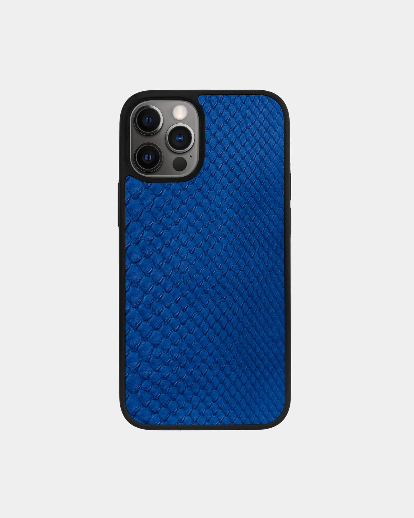 Blue Python Skin Sport Case for iPhone 12 Pro