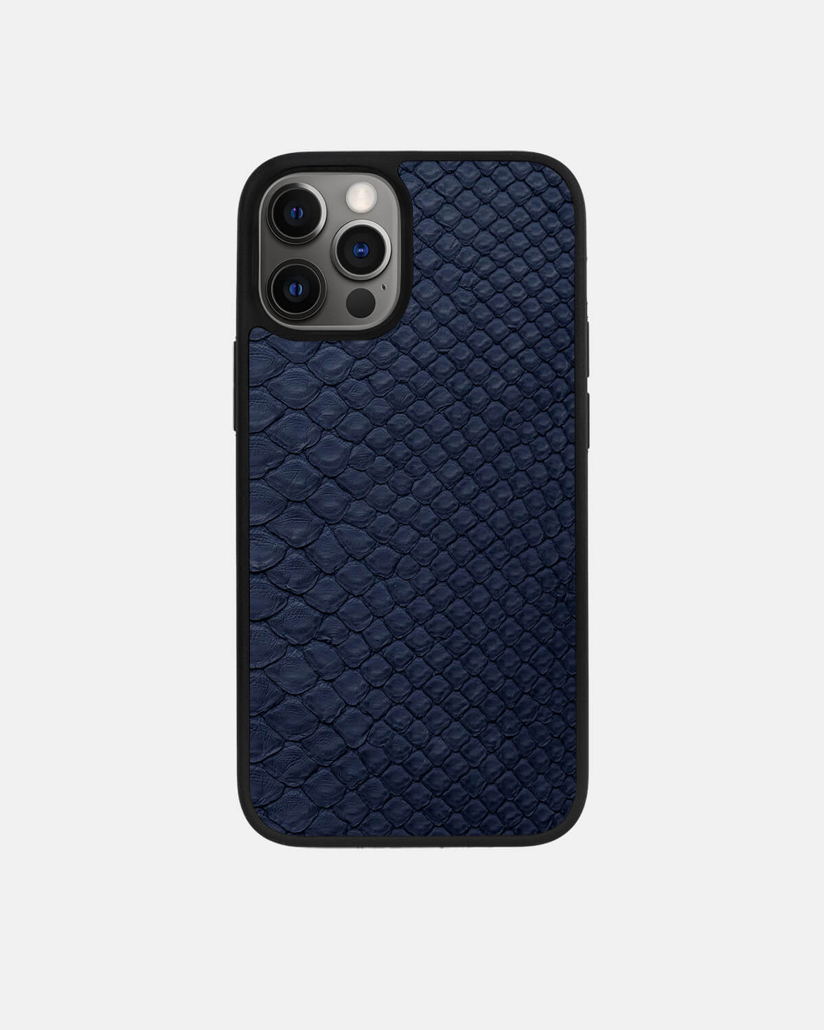 Dark blue Python Skin Sport Case for iPhone 12 Pro