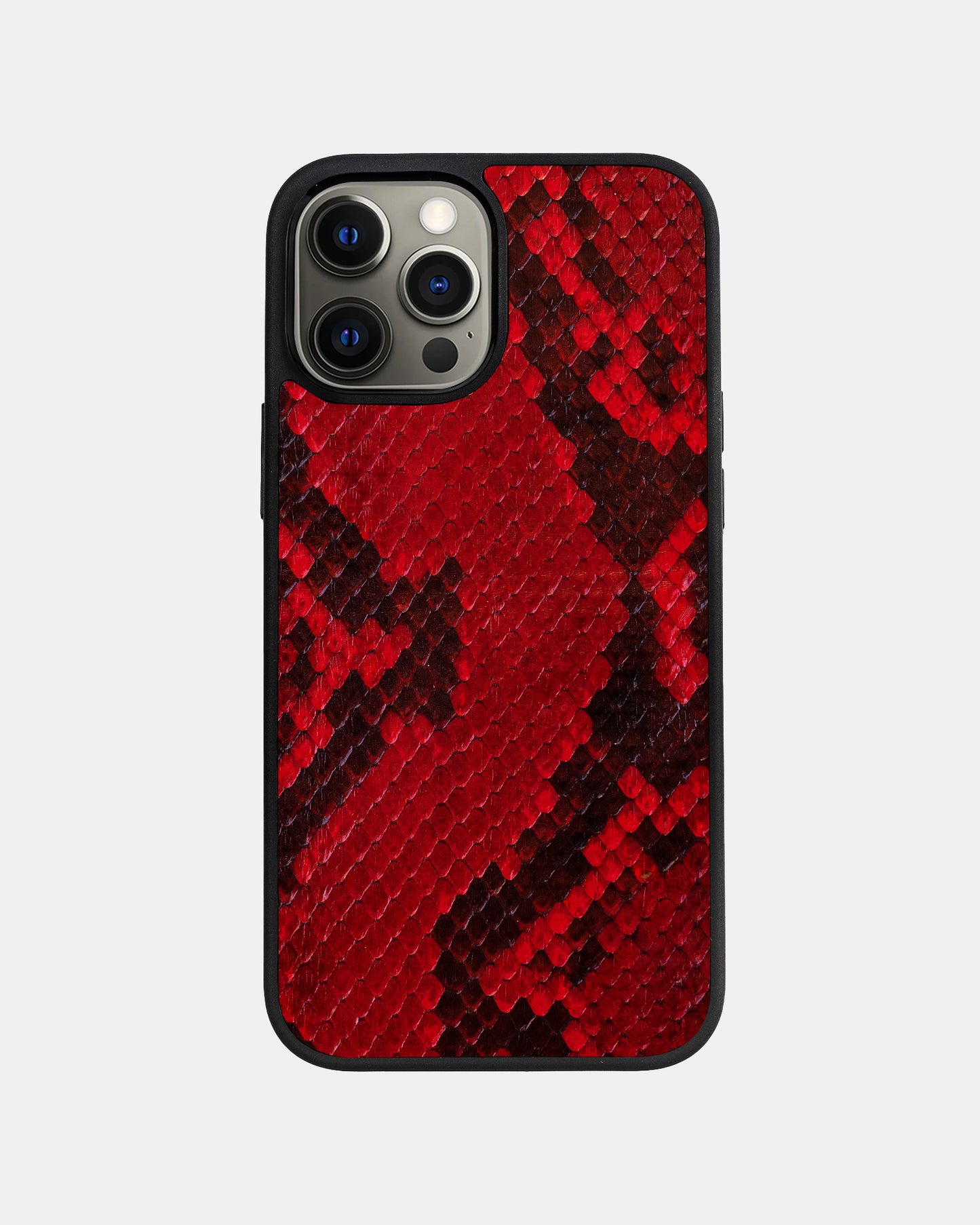 Red Python Skin Sport Case for iPhone 12 Pro Max