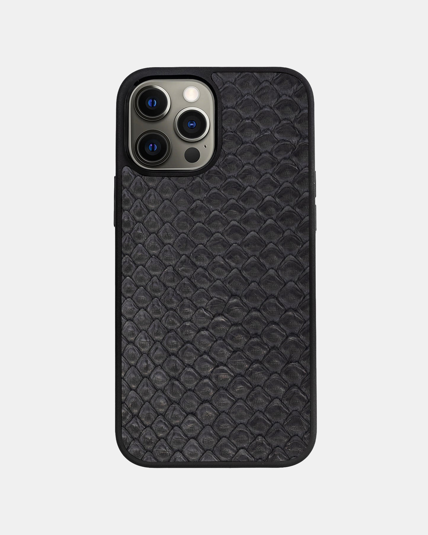 Black Python Skin Sport Case for iPhone 12 Pro Max