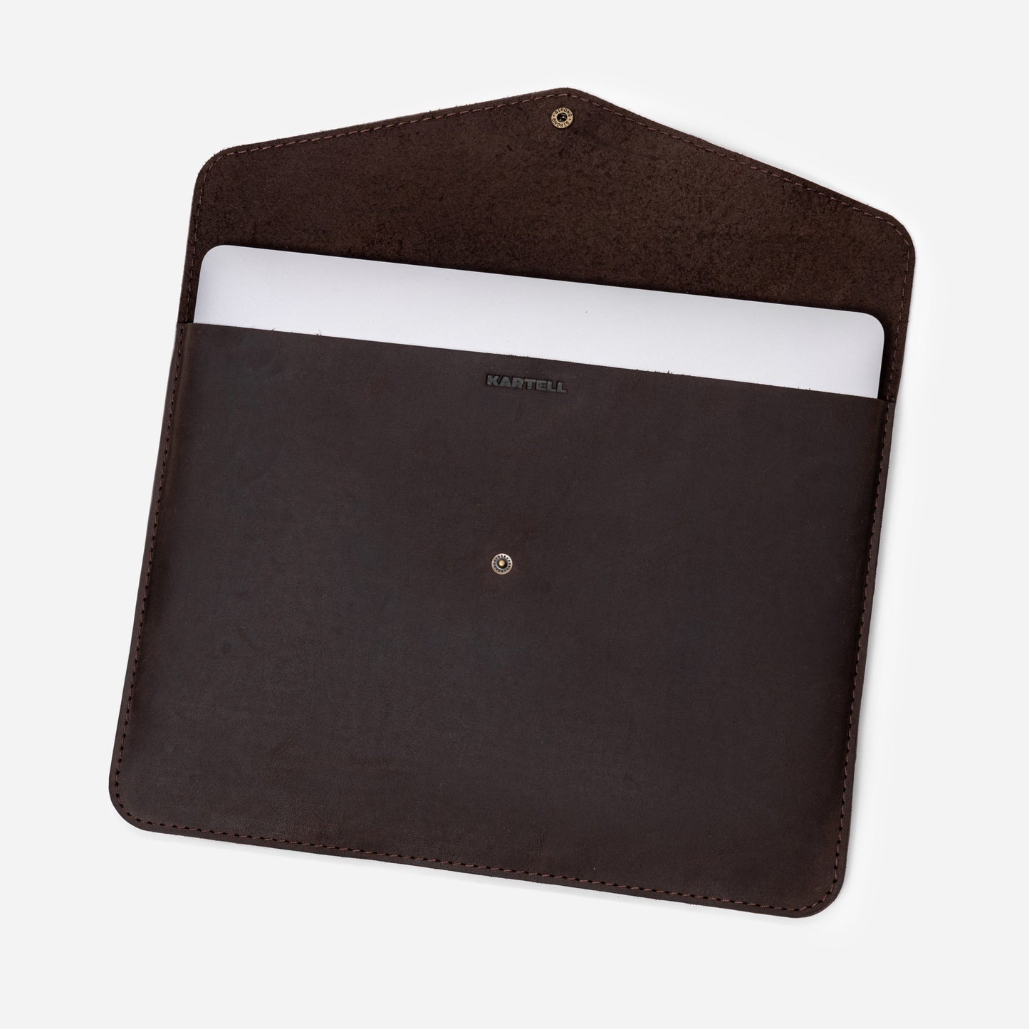 Black Crazy Horse Leather MacBook 15 Pro Case