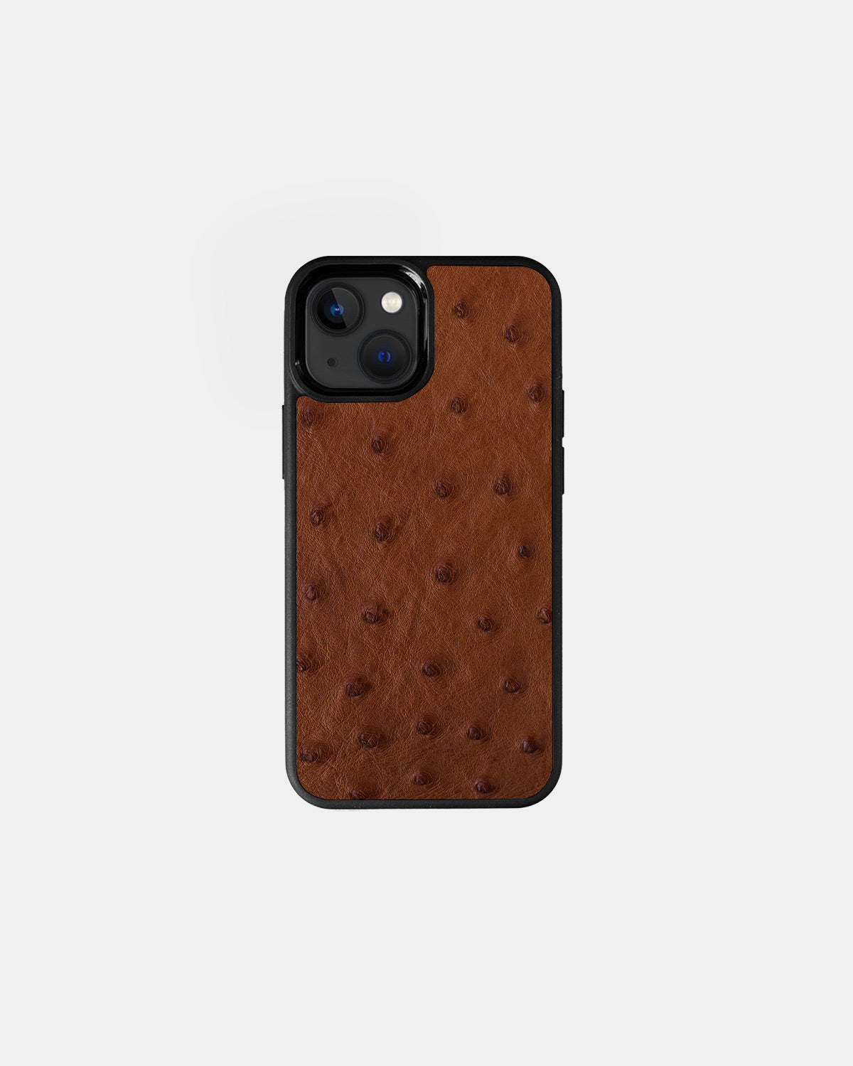 Brown Ostrich Sport Case for iPhone 13 Mini