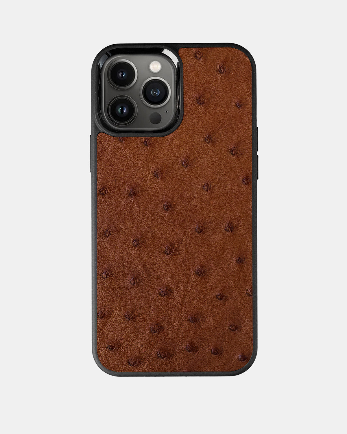 Brown Ostrich Sport Case for iPhone 13 Pro Max
