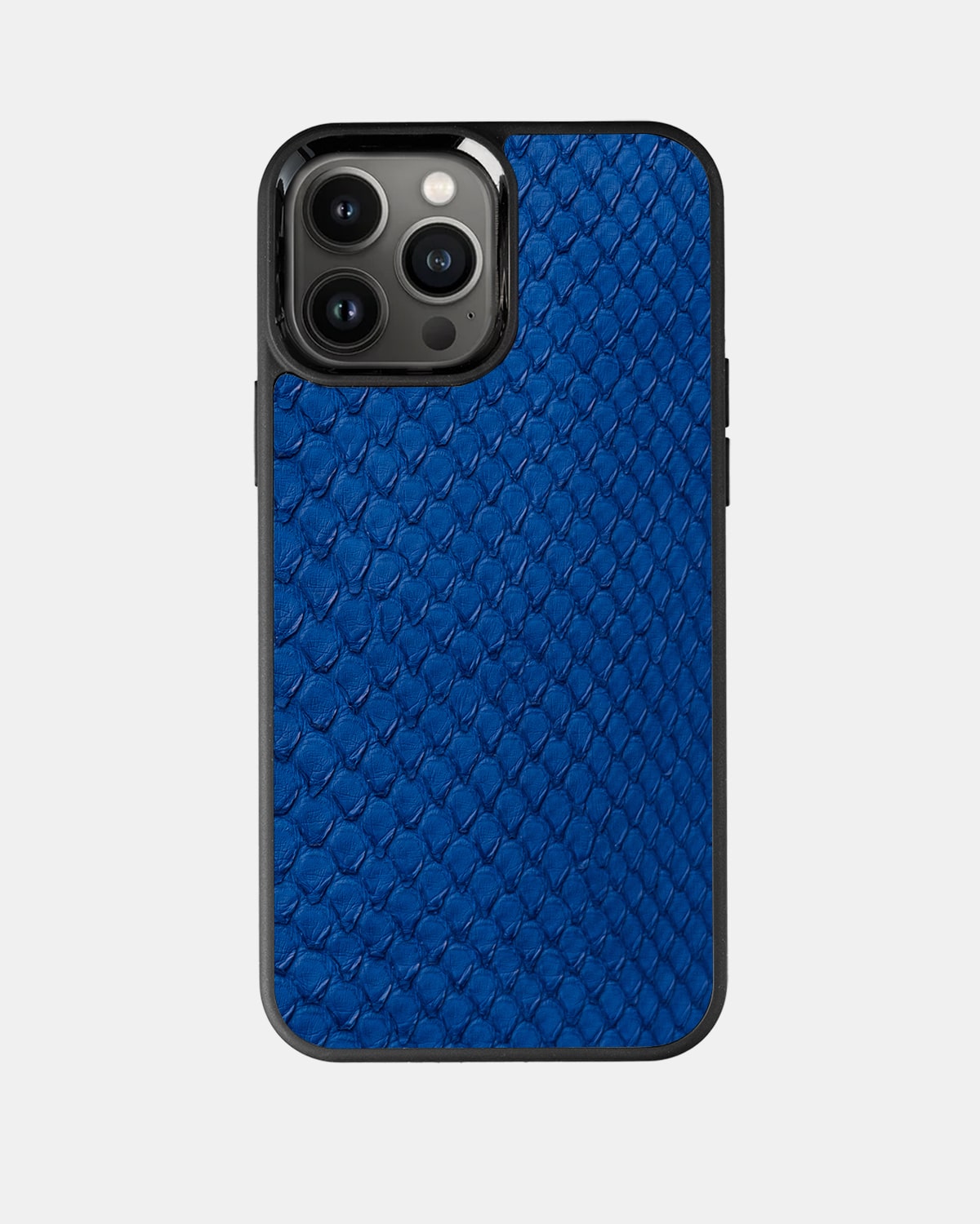 Blue Python Skin Sport Case for iPhone 13 Pro Max