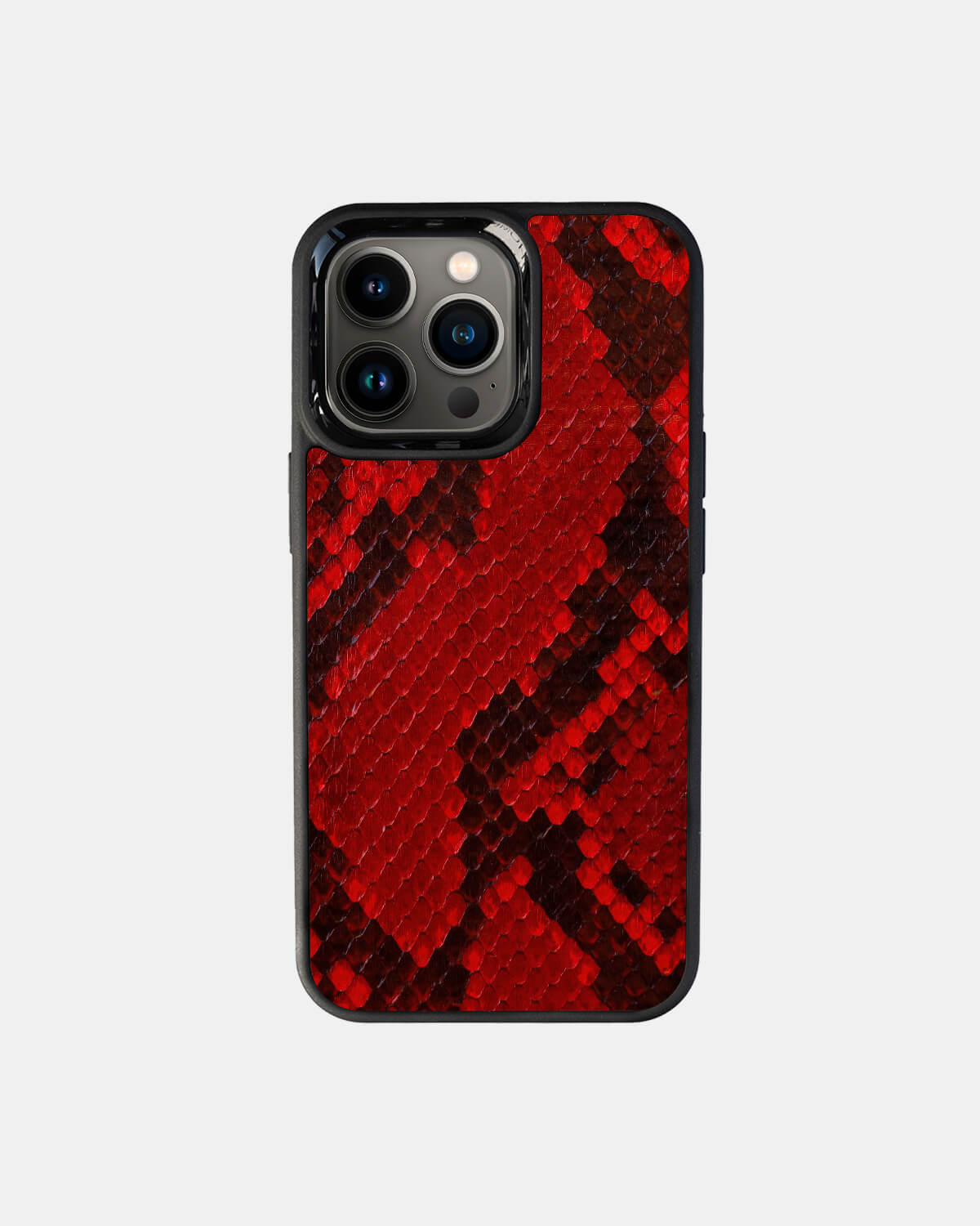 Red Python Skin Sport Case for iPhone 13 Pro