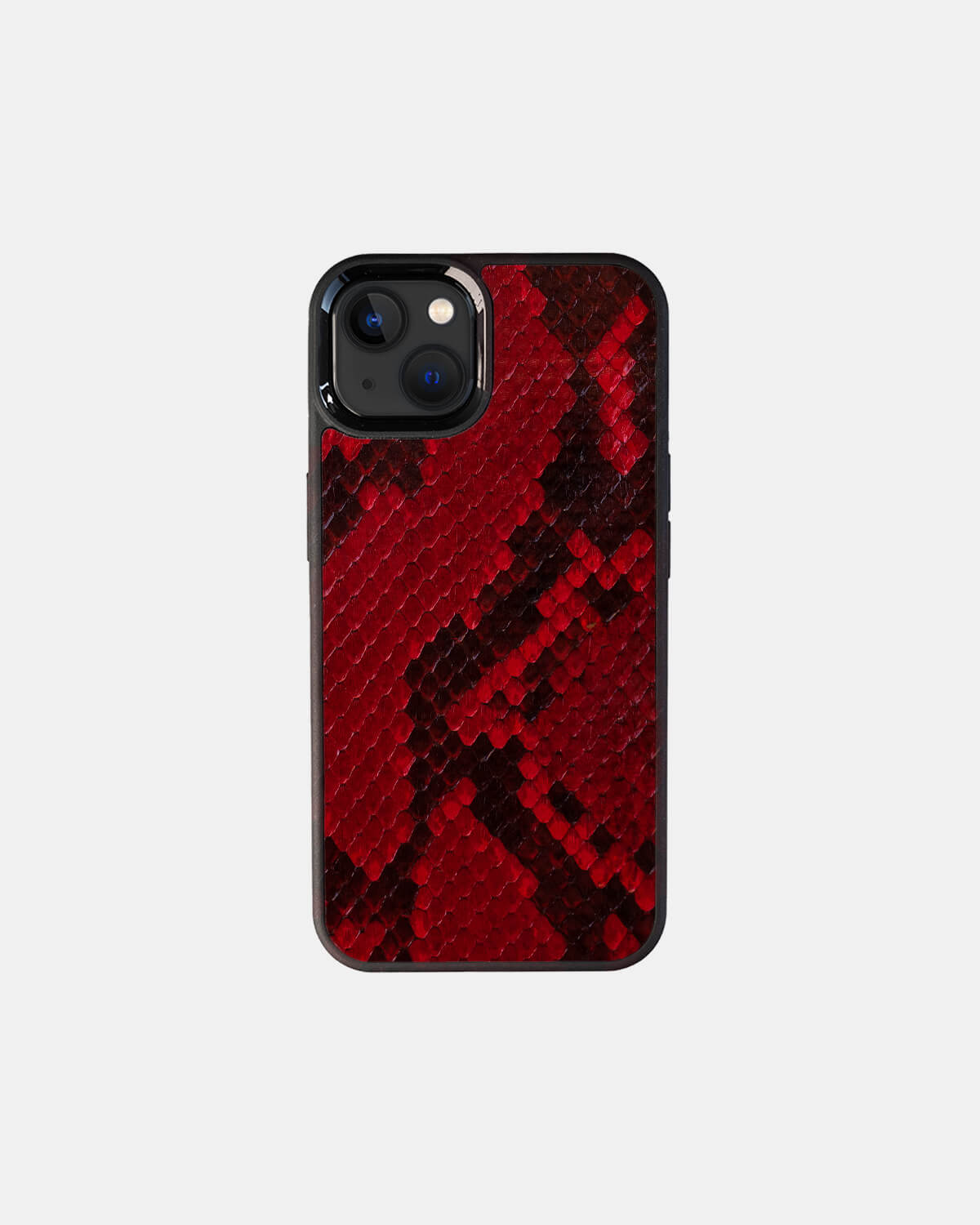 Red Python Skin Sport Case for iPhone 13