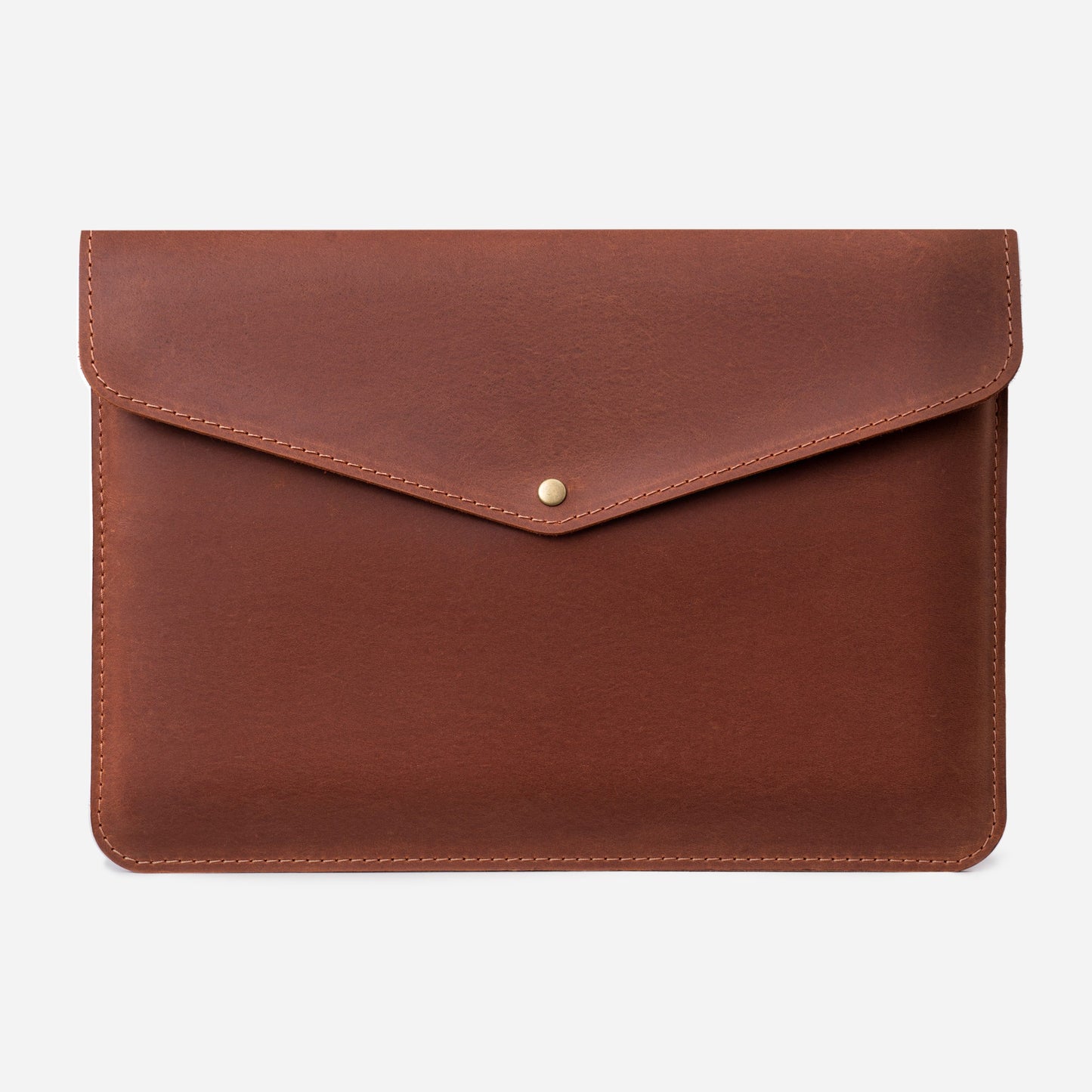 Ginger Crazy Horse Leather MacBook 14 Pro Case