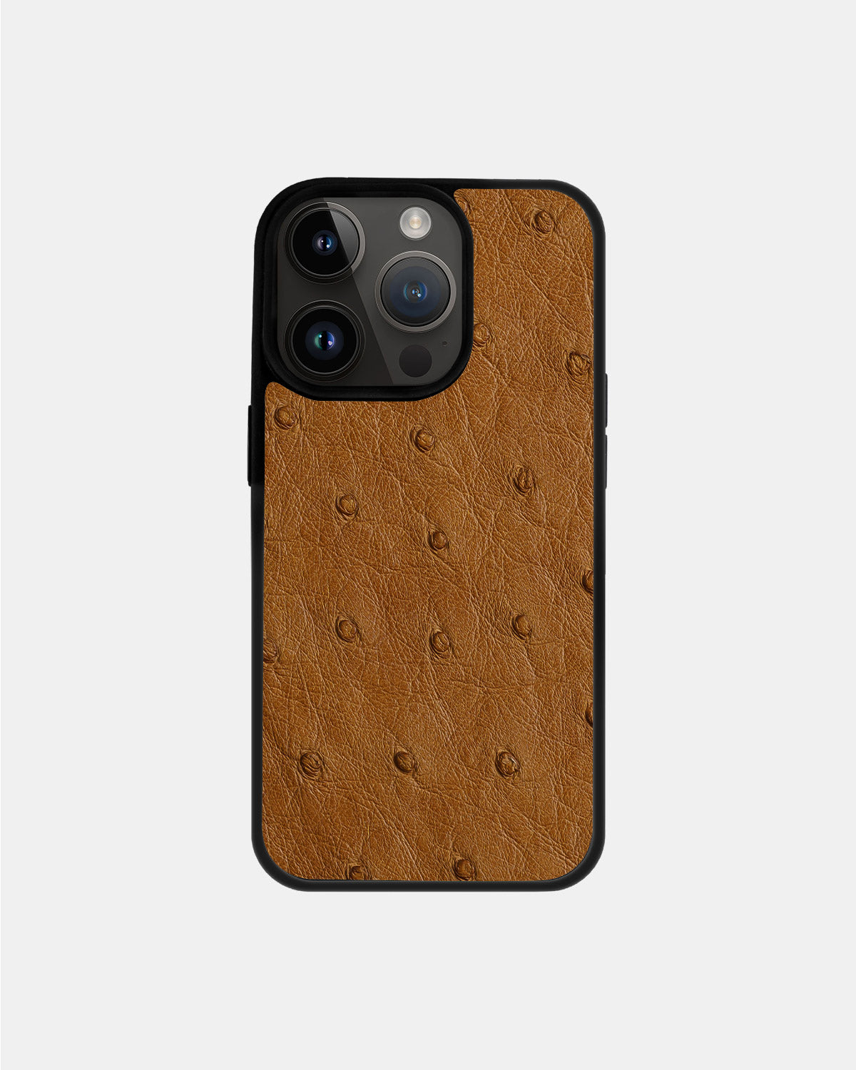 Light brown Ostrich Sport Case for iPhone 14 Pro