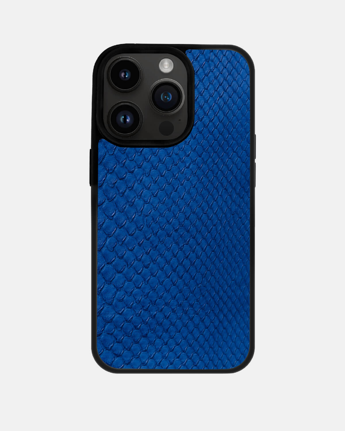 Blue Python Skin Sport Case for iPhone 14 Pro Max
