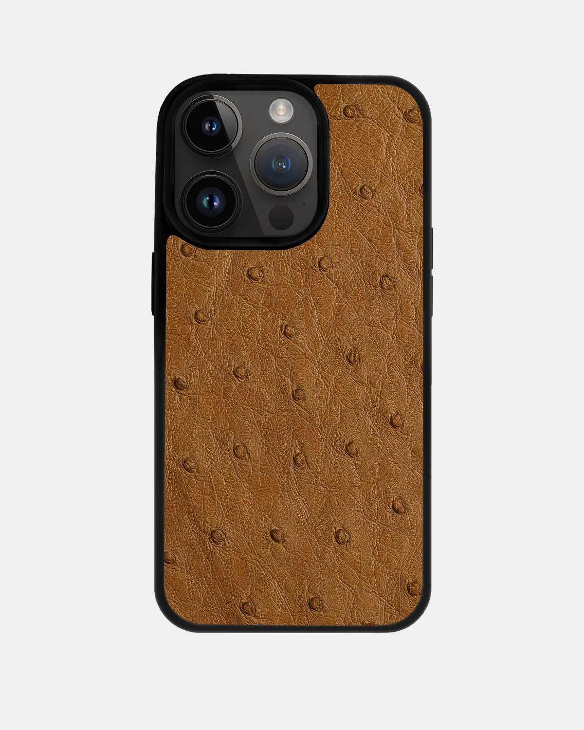 Light brown Ostrich Sport Case for iPhone 14 Pro Max