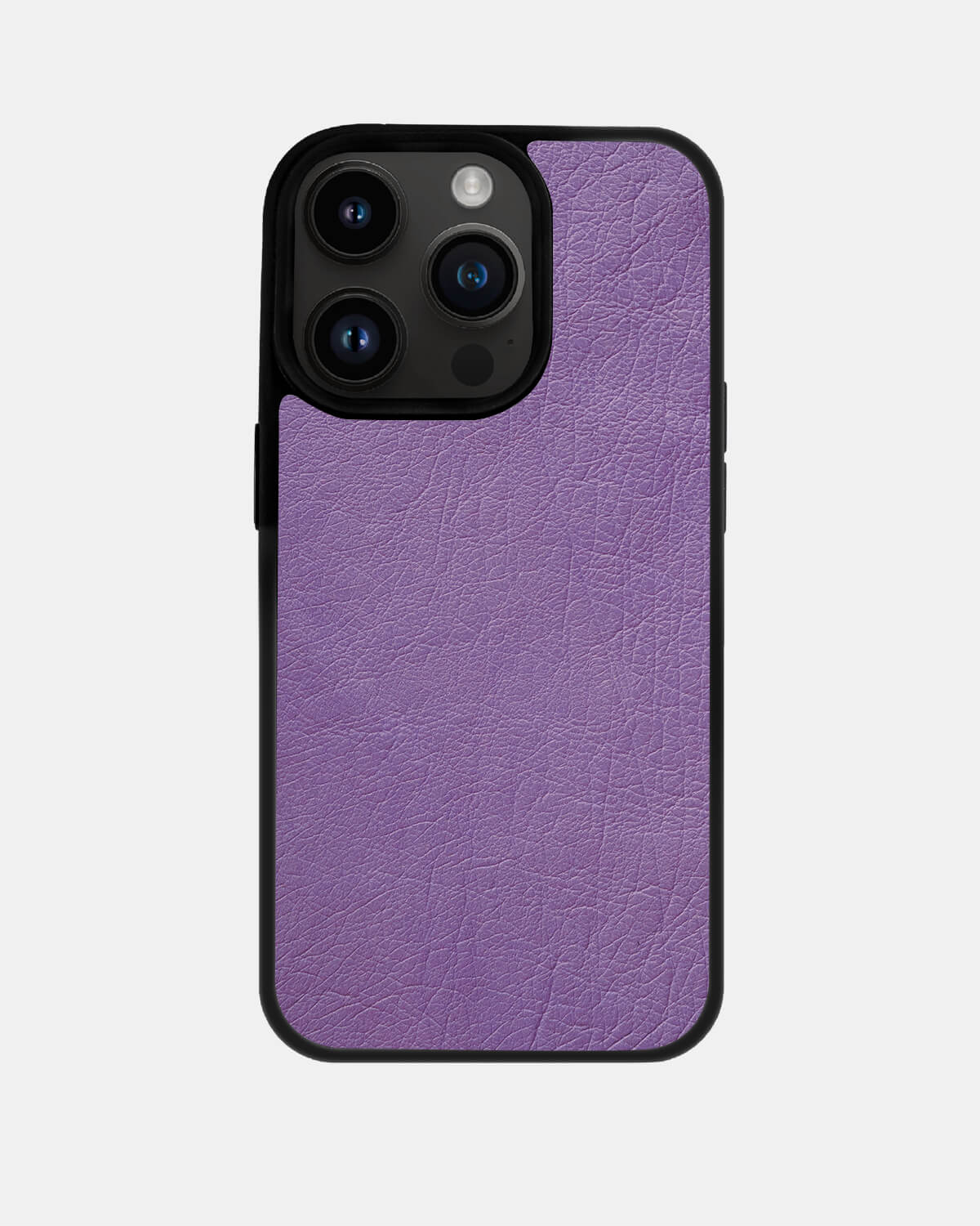 iPhone 14 Pro Max Violet Follicle-free Ostrich Leather Case