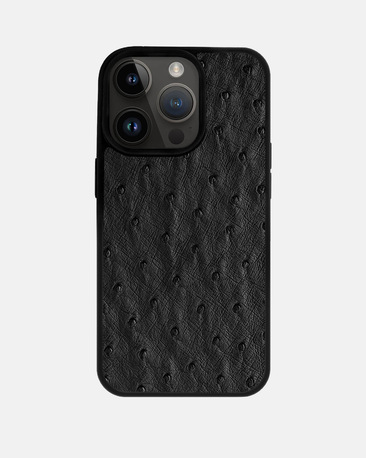 Black Ostrich Sport Case for iPhone 14 Pro Max