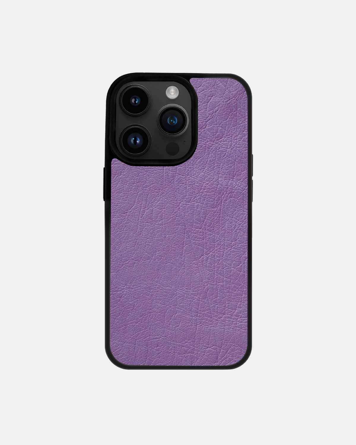 iPhone 14 Pro Violet Follicle-free Ostrich Leather Case