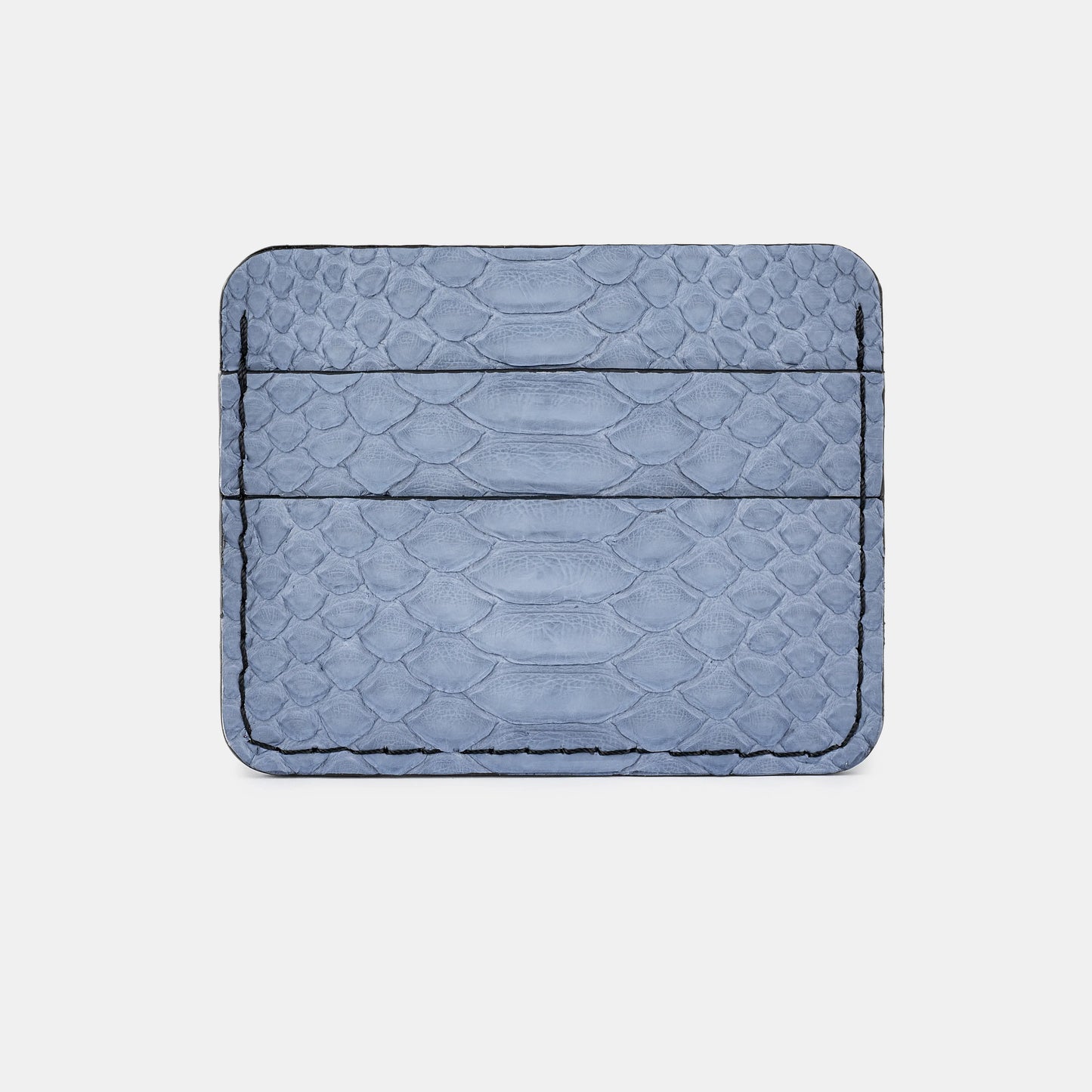 Light Blue Python Leather Cardholder
