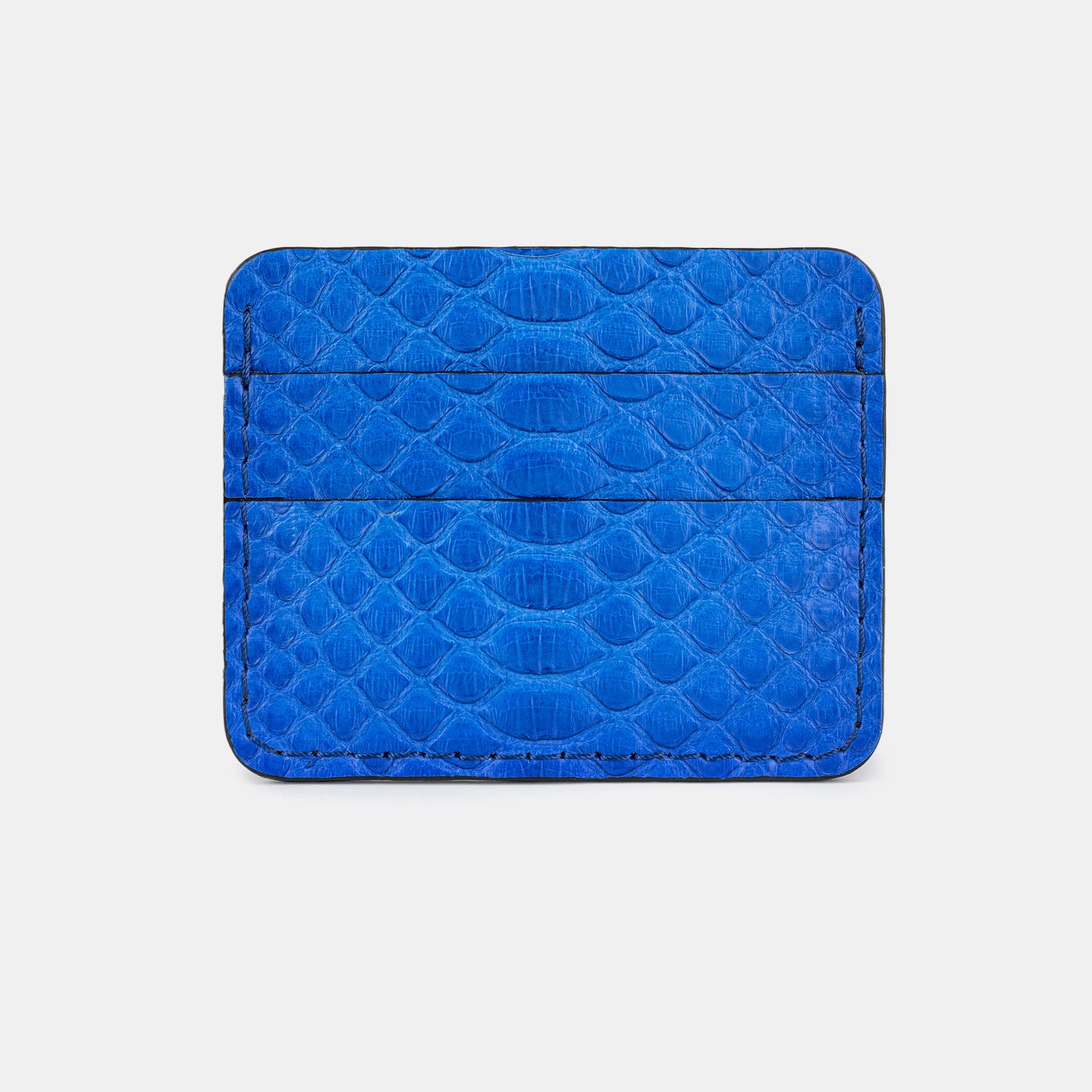 Blue Python Leather Cardholder