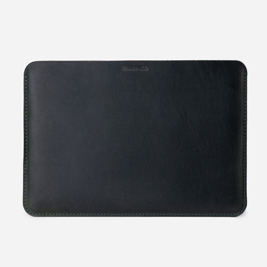 Темно-зелений відкритий шкіряний чохол Crazy Horse для MacBook 13 Air Pro