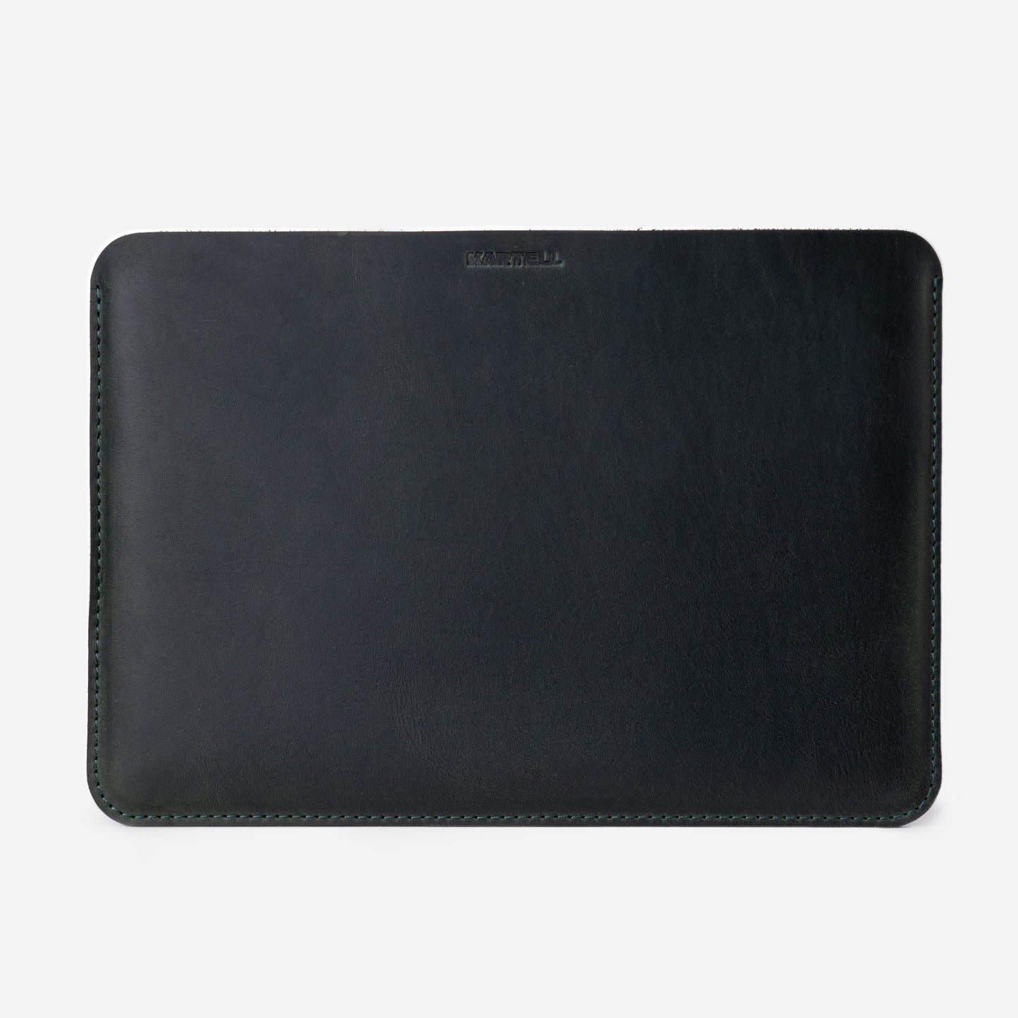 Темно-зелений шкіряний відкритий чохол для MacBook 13 Crazy Horse