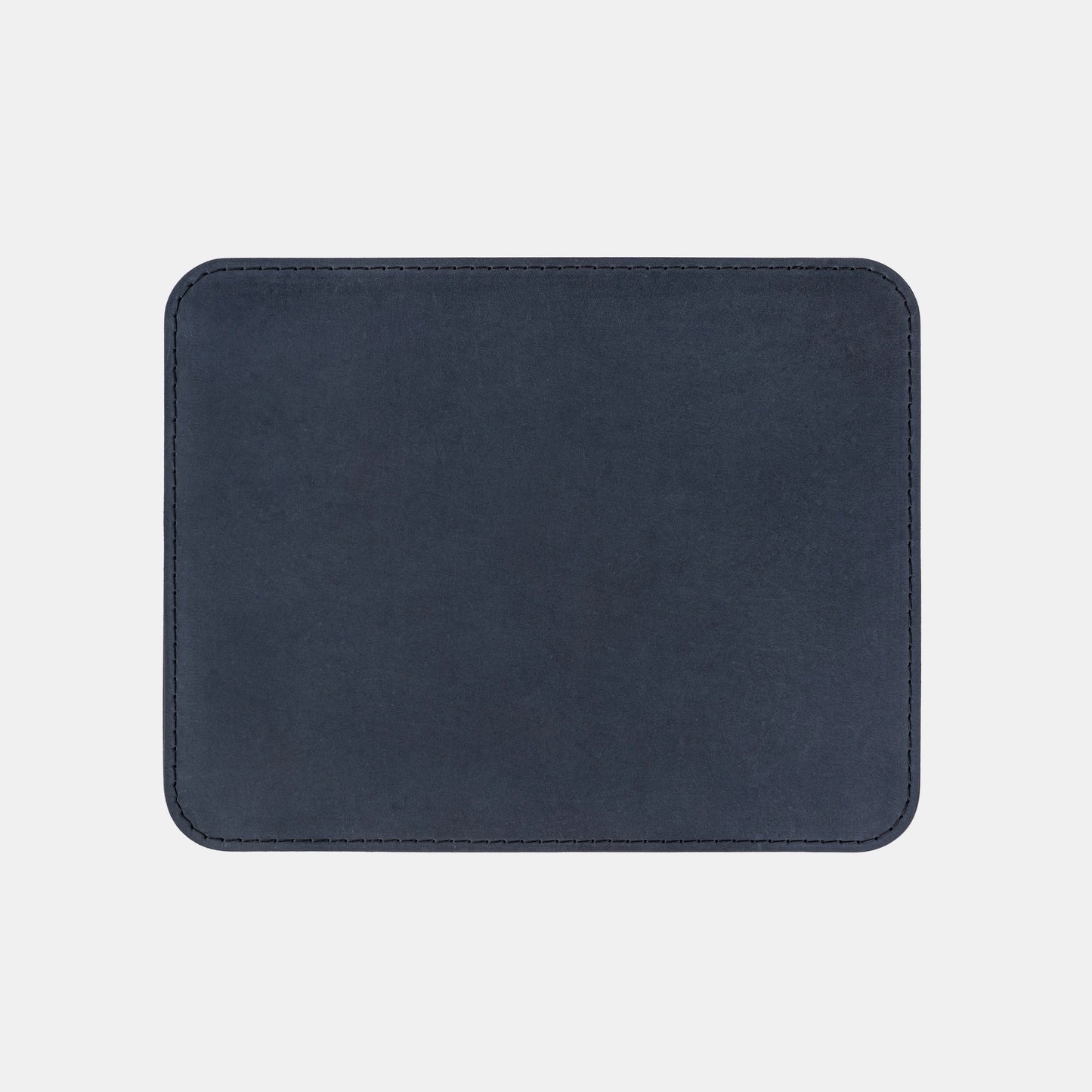 Navy Blue Crazy Horse Leather Mouse Pad