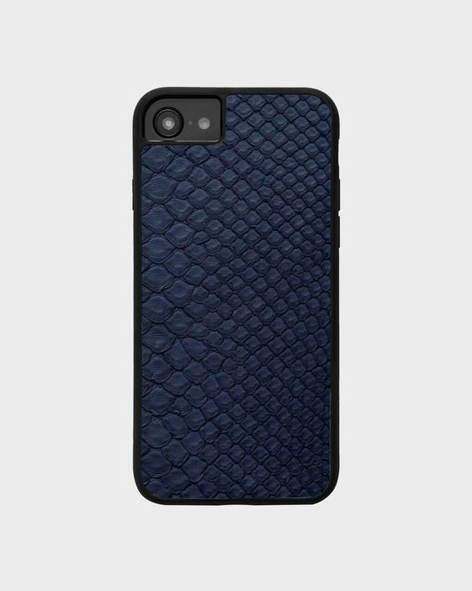Dark blue Python Skin Sport Case for iPhone se2020
